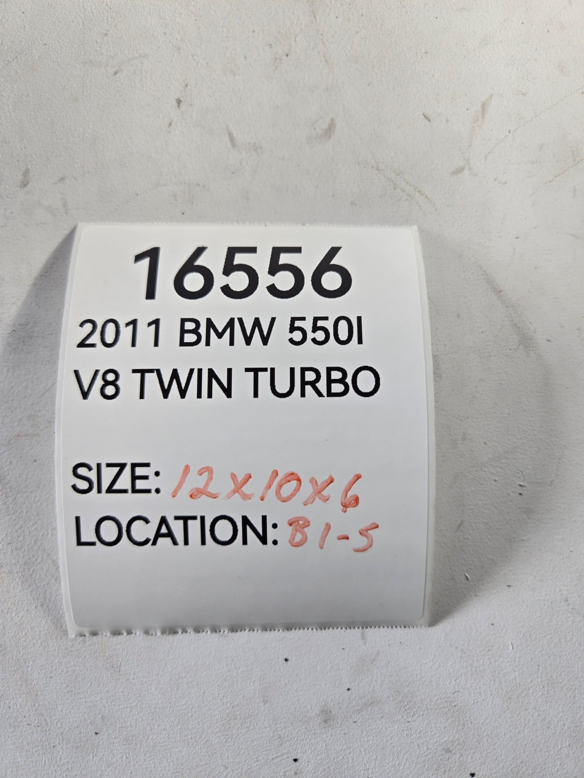 2010 2013 BMW 5 Series 550i Fuel Vapour Canister Charcoal Box OEM 16137245541