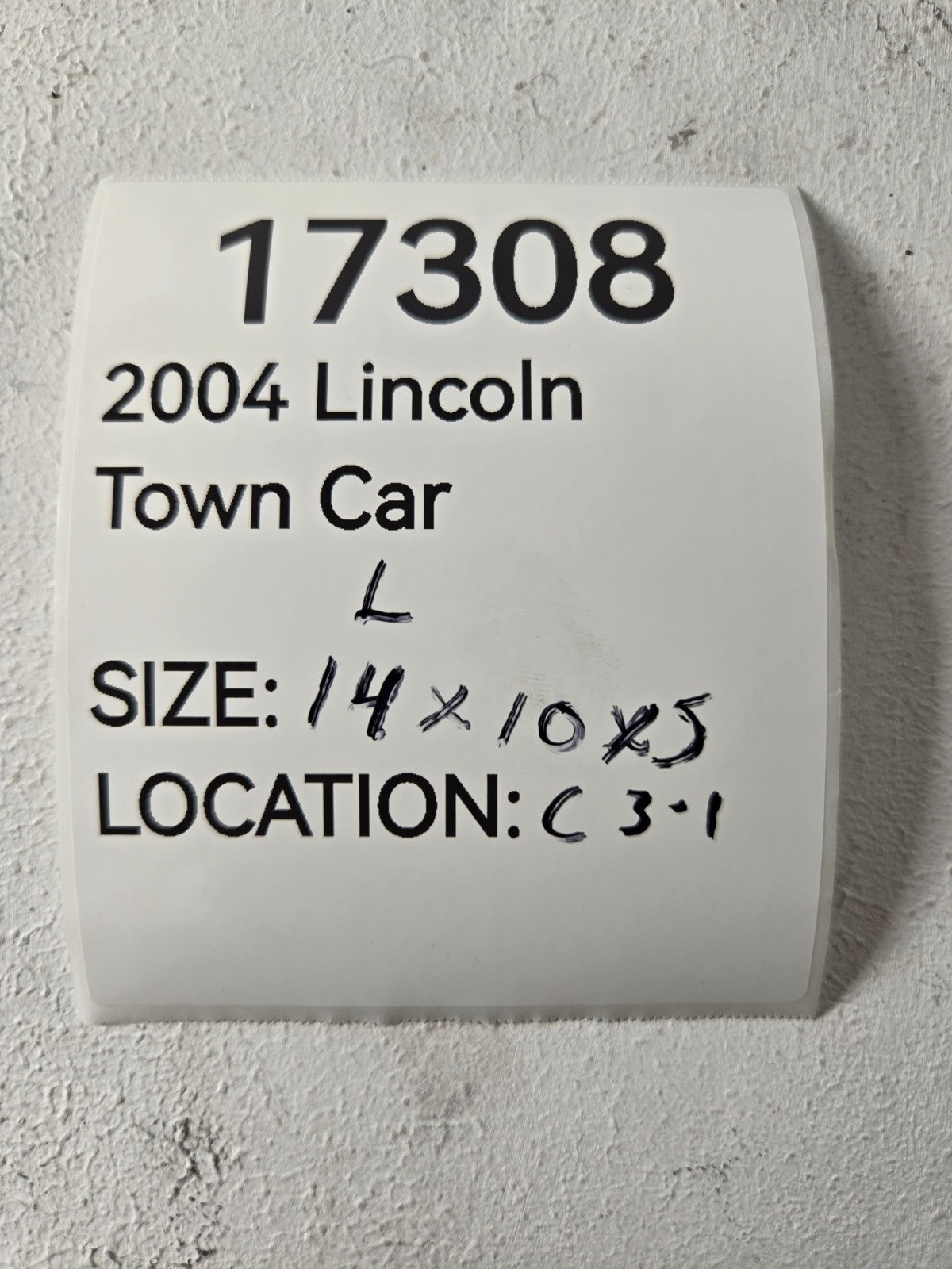 2004 Lincoln Town Car Left Driver Side Front Seat Headrest Head Rest OEM Gray
