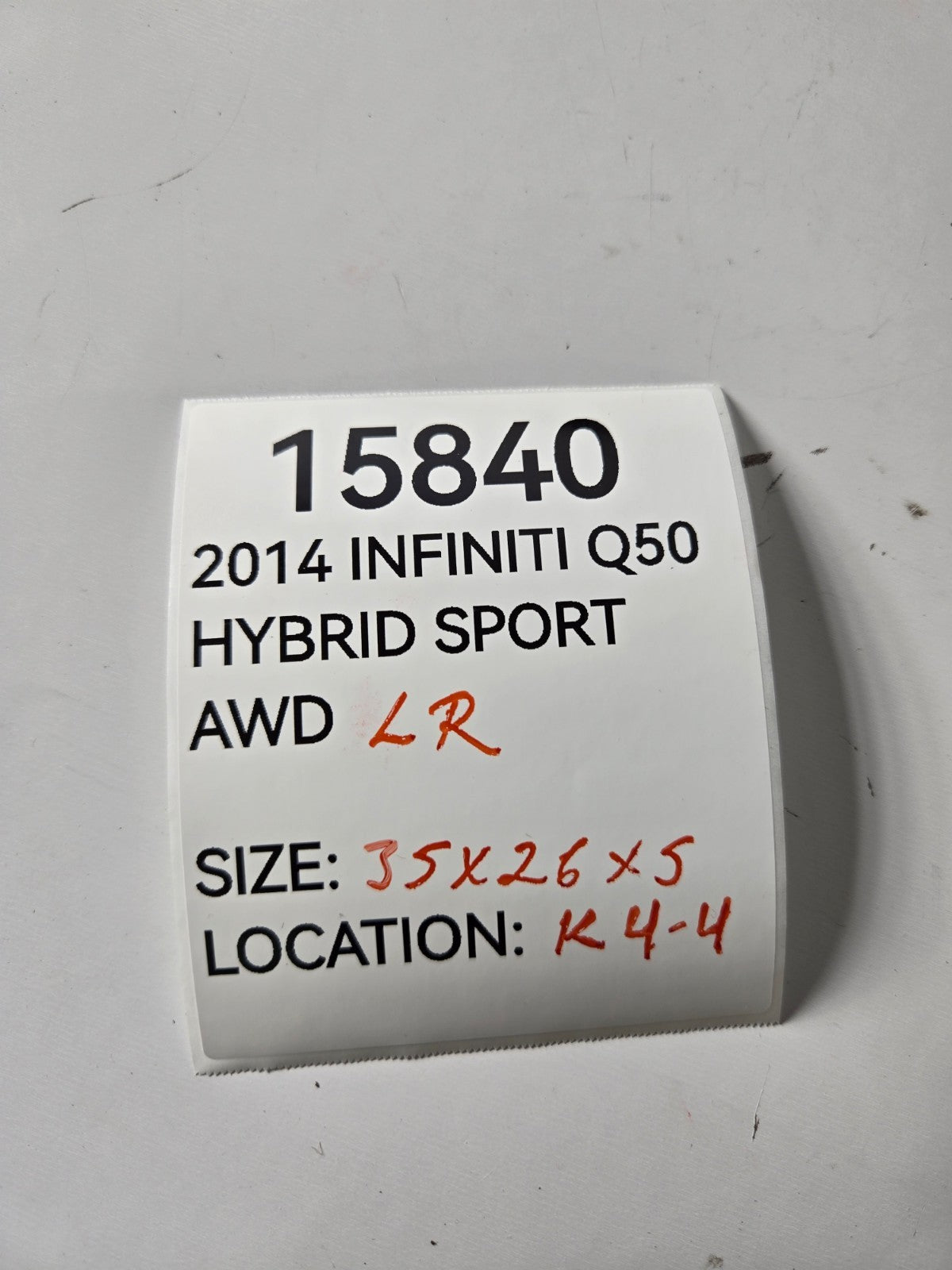 2014 2017 Infiniti Q50 Left Driver Side Rear Door Trim Panel Cover Inner OEM