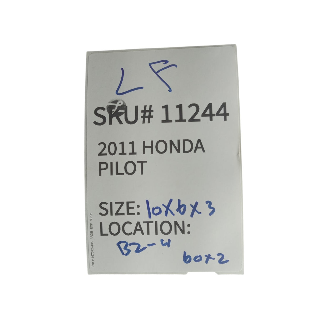 2009-2011 Honda Pilot Left Front Door Mirror Garnish LH 76270SZAA00ZA OEM 11244