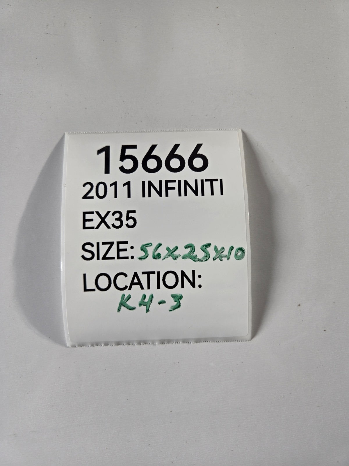 2008 2013 Infiniti EX EX35 EX37 Rear Left Driver Quarter Lower Trim Panel OEM