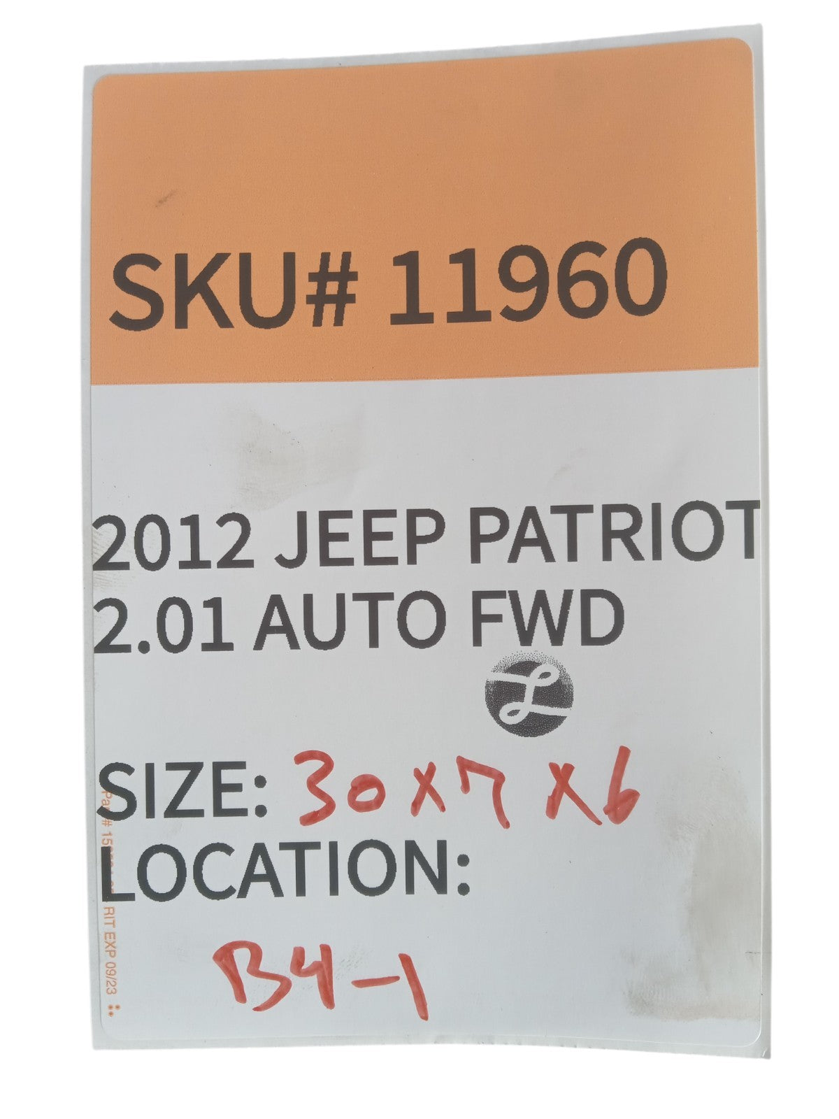 2012-2015 Jeep Patriot Transmission Mount Support 5105290AB OEM 11960