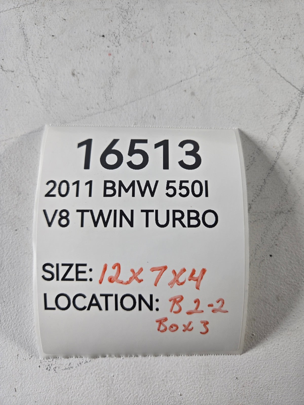 2010 2017 BMW 550i GT xDrive 4.4L Air Intake Duct Pipe Tube Left OEM 13717577452