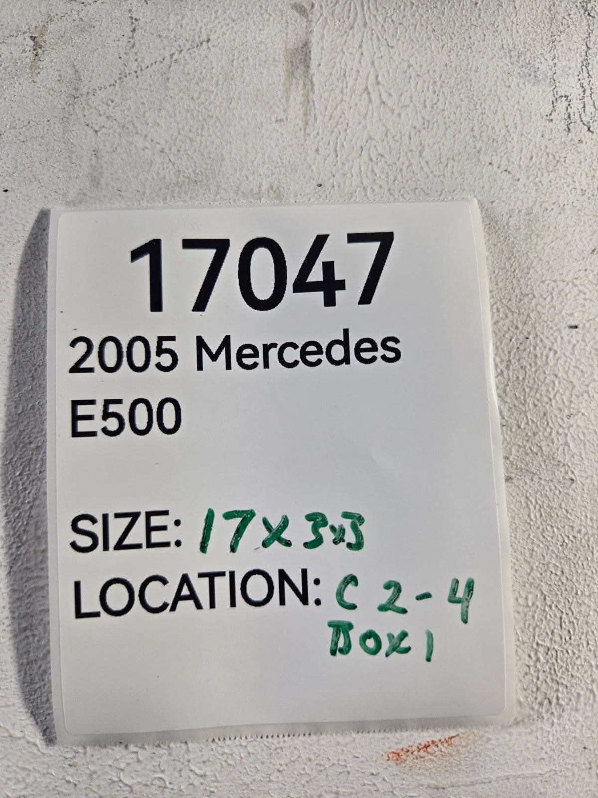 2003 2009 Mercedes Benz E500 AC Condenser Dryer Drier Dehydrator OEM 2118350047