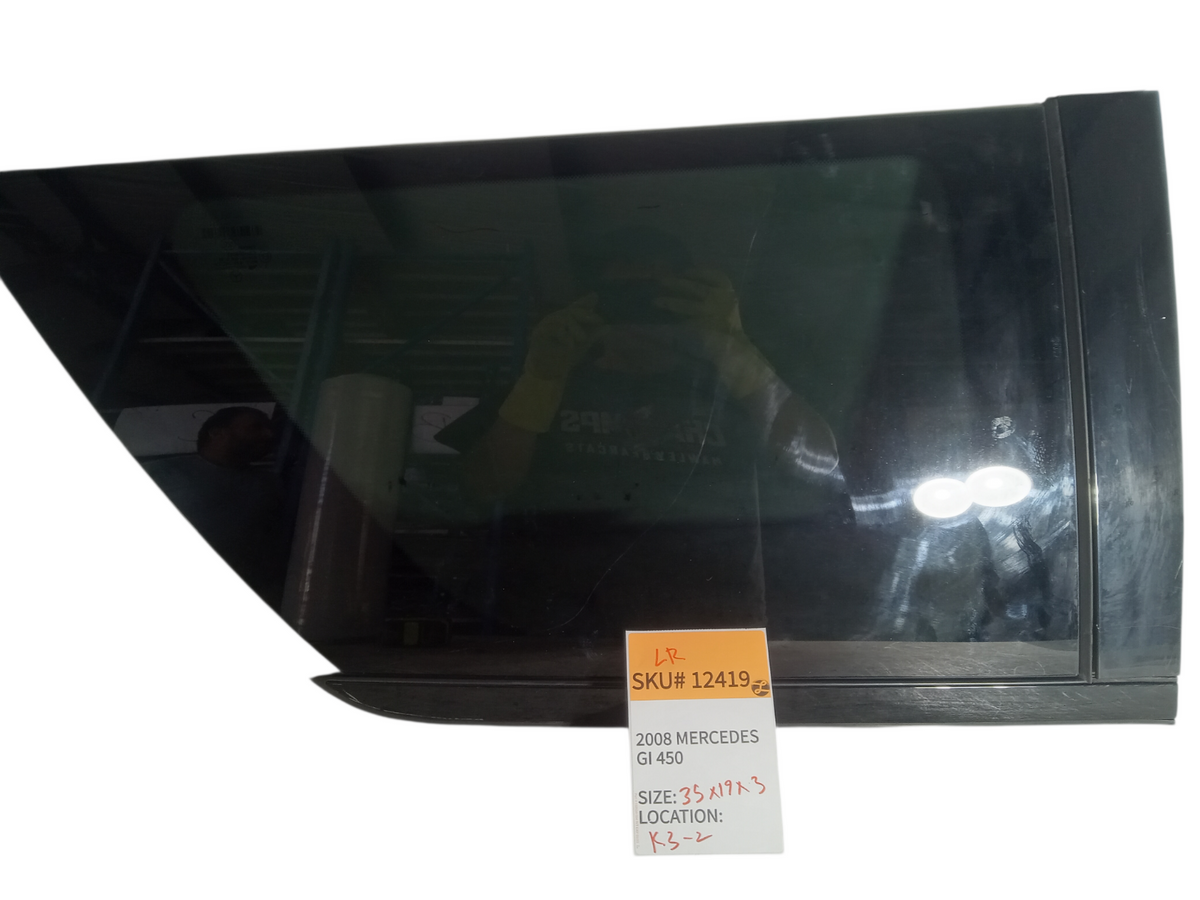 2008 Mercedes GL450 Left driver Rear Quarter window Glass 1646702950 OEM W164