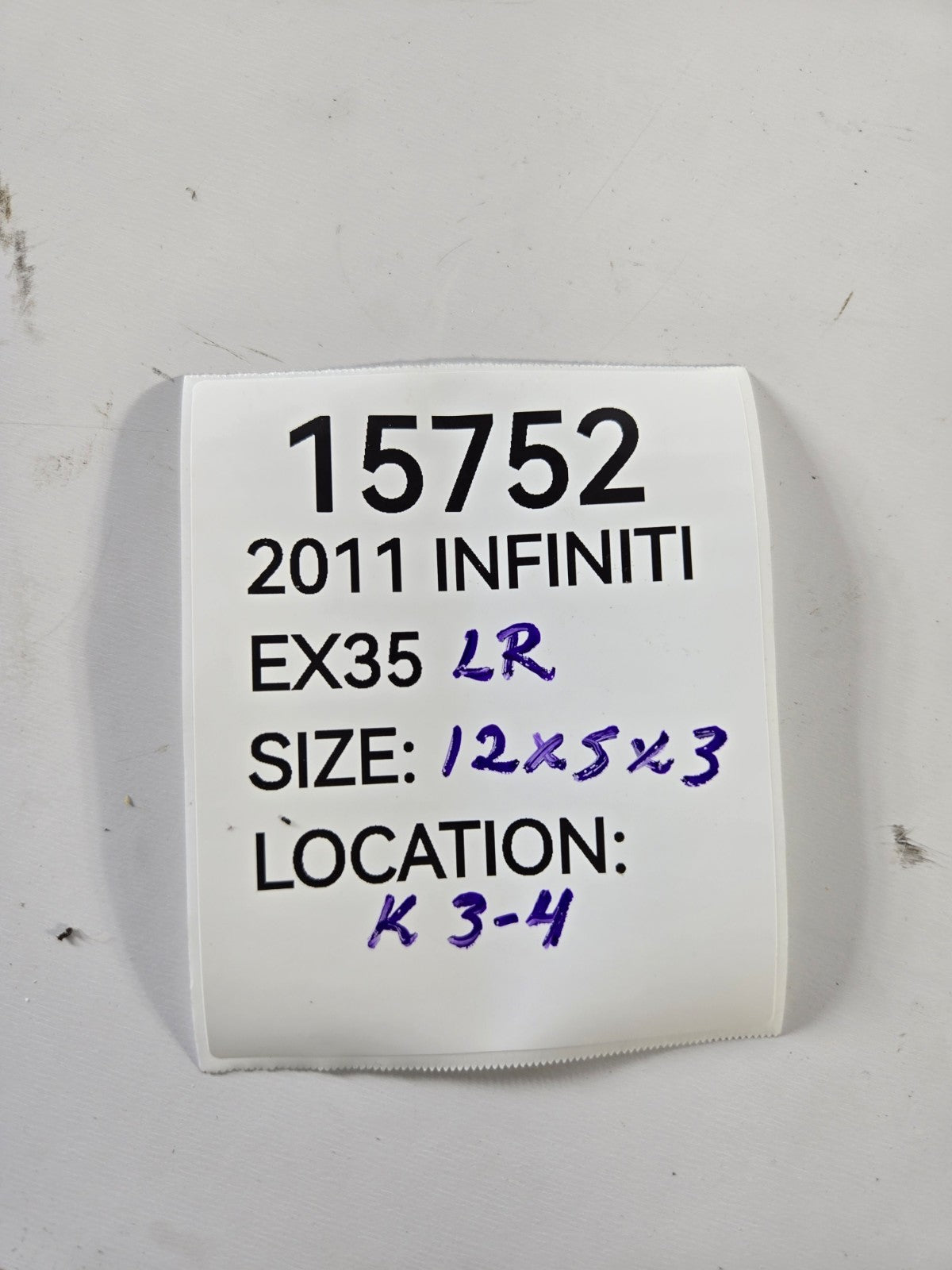 2009 2016 Infiniti EX35 EX37 QX50 Left Driver Rear Door Wire Wiring Harness OEM