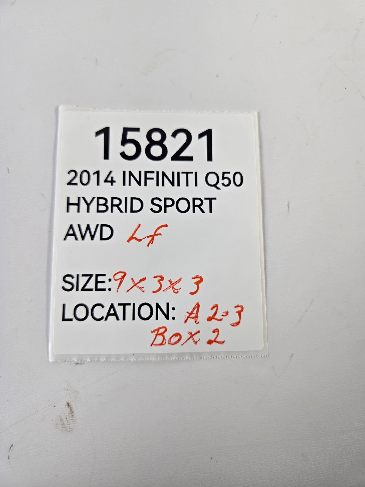 2014 2024 Infiniti Q50 Left Driver Front Roof Grip Grab Handle OEM 739403WS0A