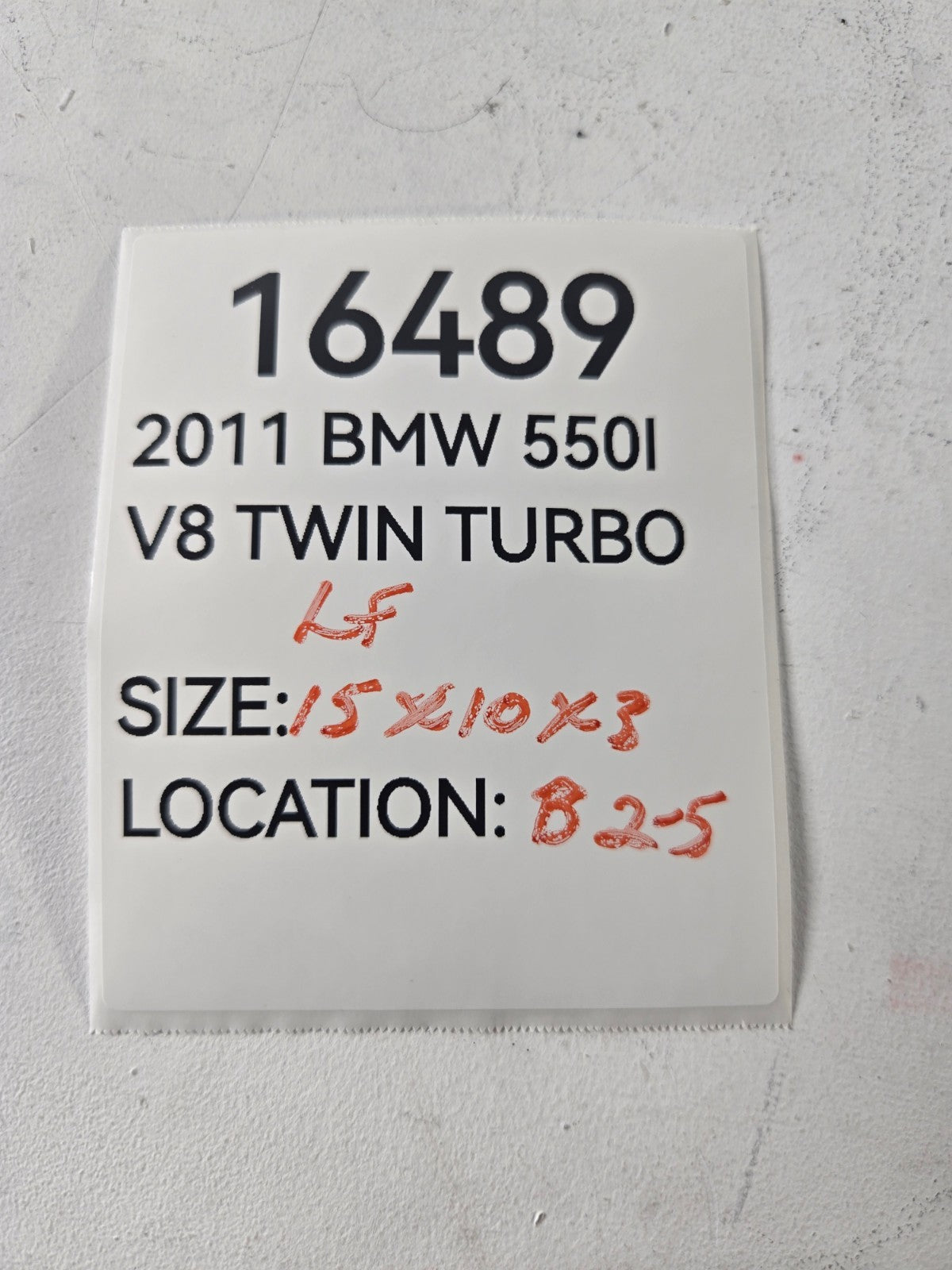 2010 2016 BMW 528i 550i Left Driver Side B Pillar Upper Inner Trim OEM Gray