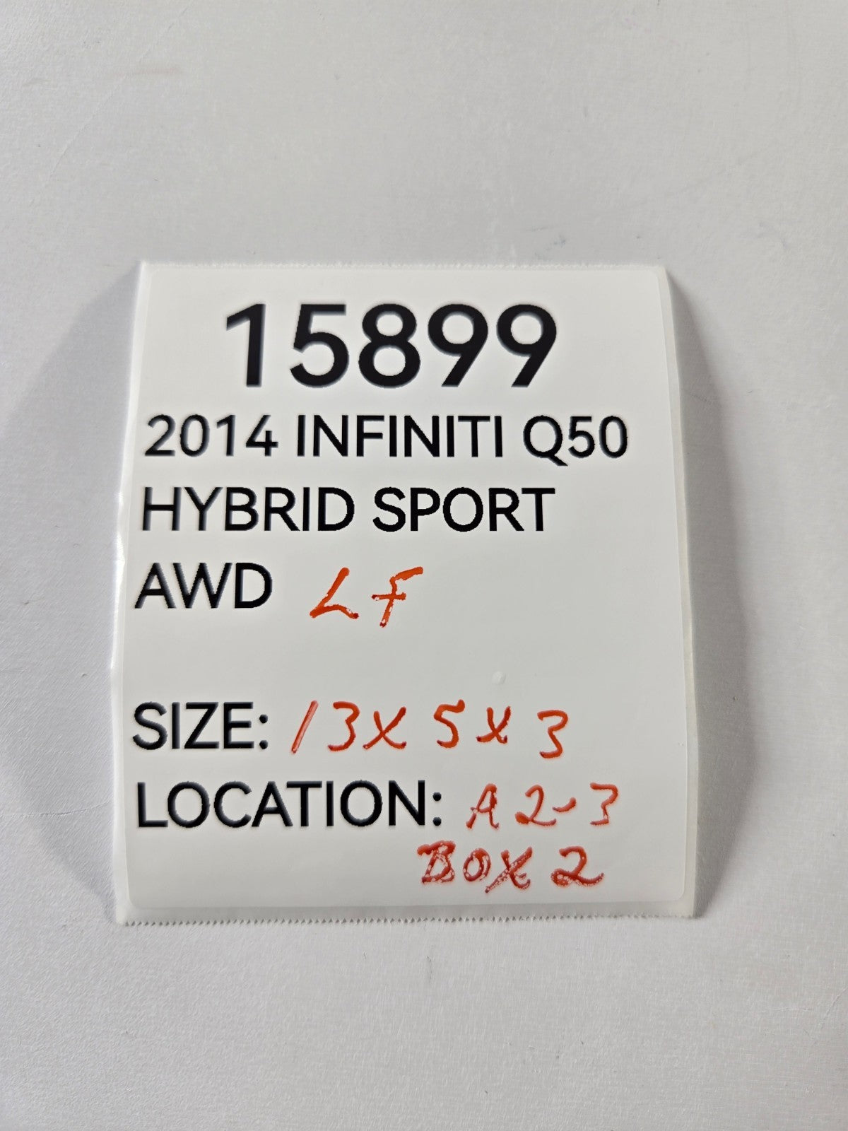 2014 2020 Infiniti Q Q50 Left Driver Front Seat Belt Buckle Pretensioner OEM