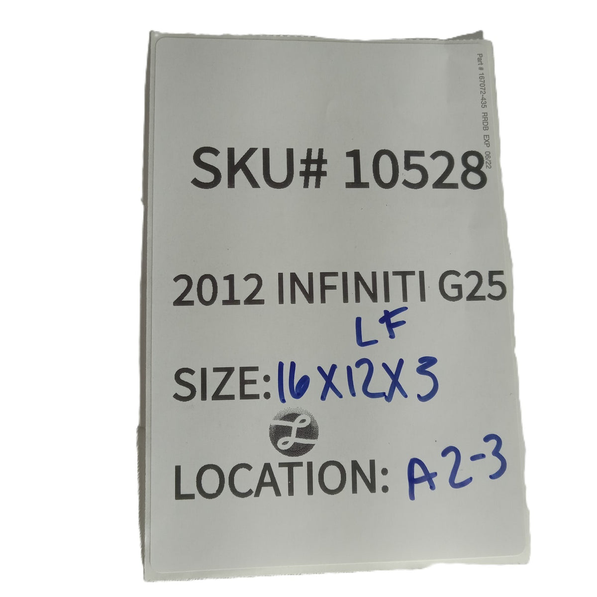 2011-2012 Infiniti G25 Dash Lower Left Side Kick Panel Trim Cover OEM 10528