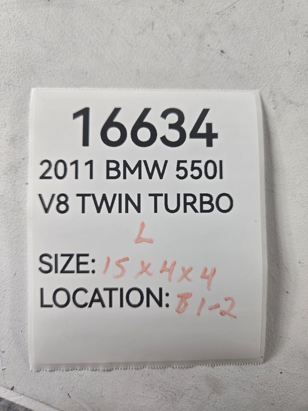 2010 2016 BMW 528i 550i Left Driver Rear Suspension Upper Control Arm OEM