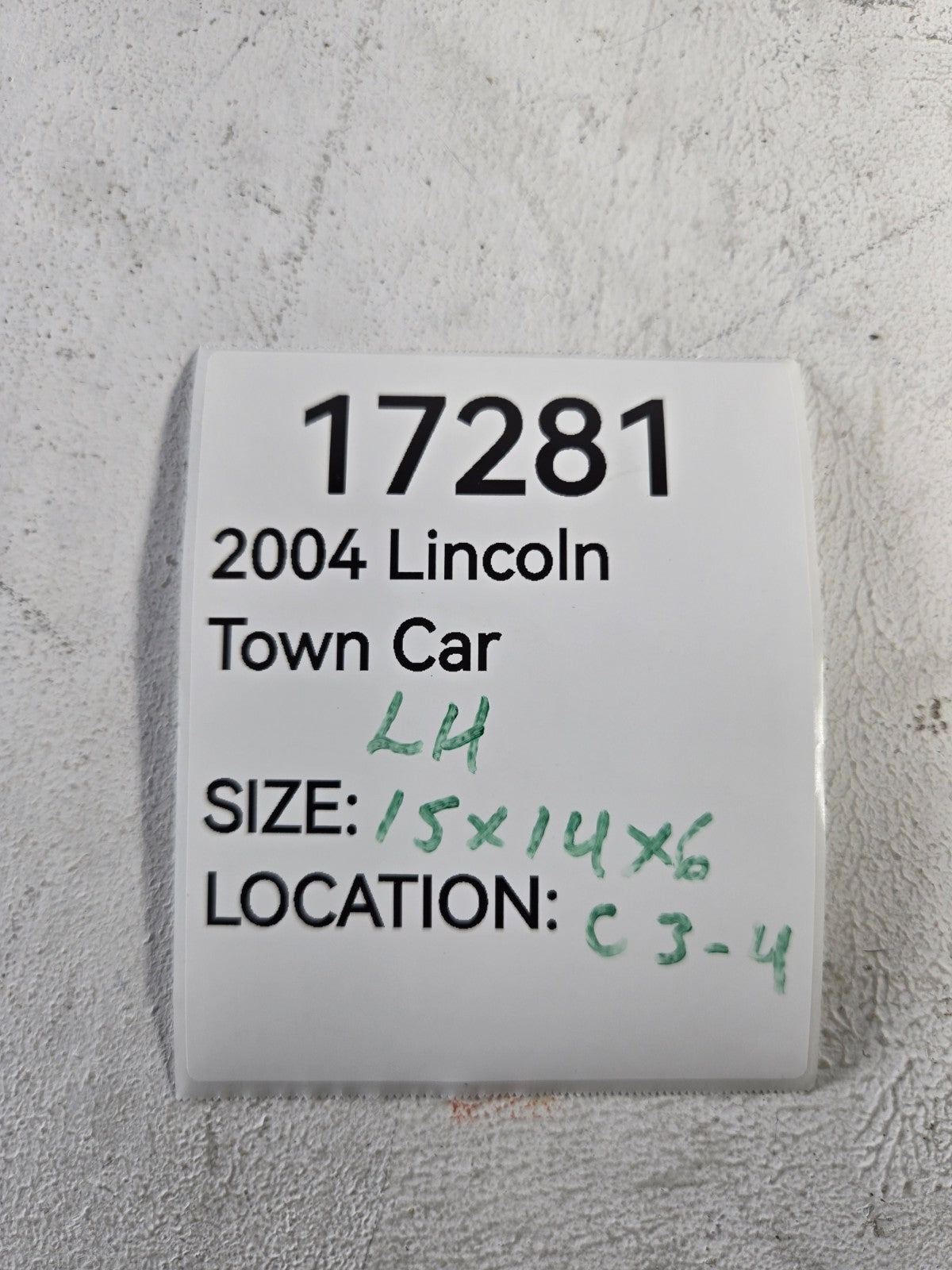 2003 2011 Lincoln Town Car Left Radiator Support Air Deflector OEM 3W1Z8311BA