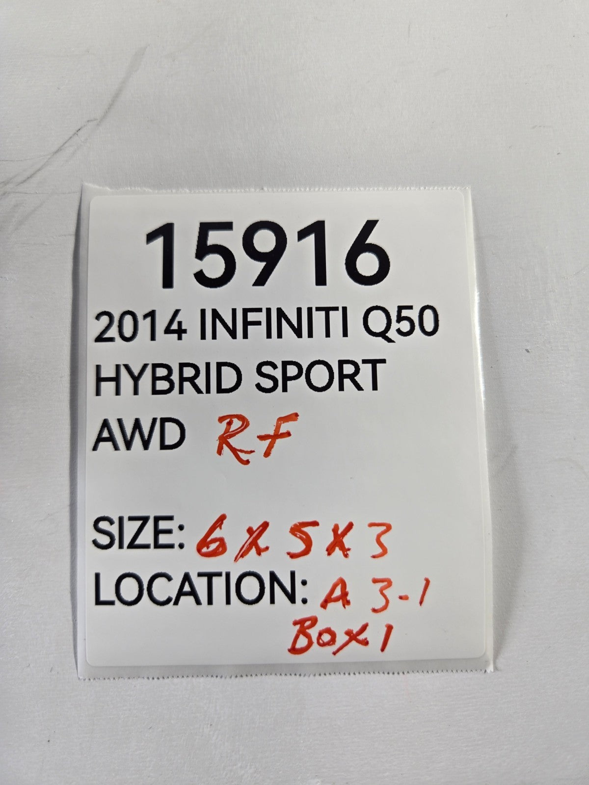 2014 2024 Infiniti Q50 QX50 Right Passenger Front Door Upper Lower Hinge Hinges