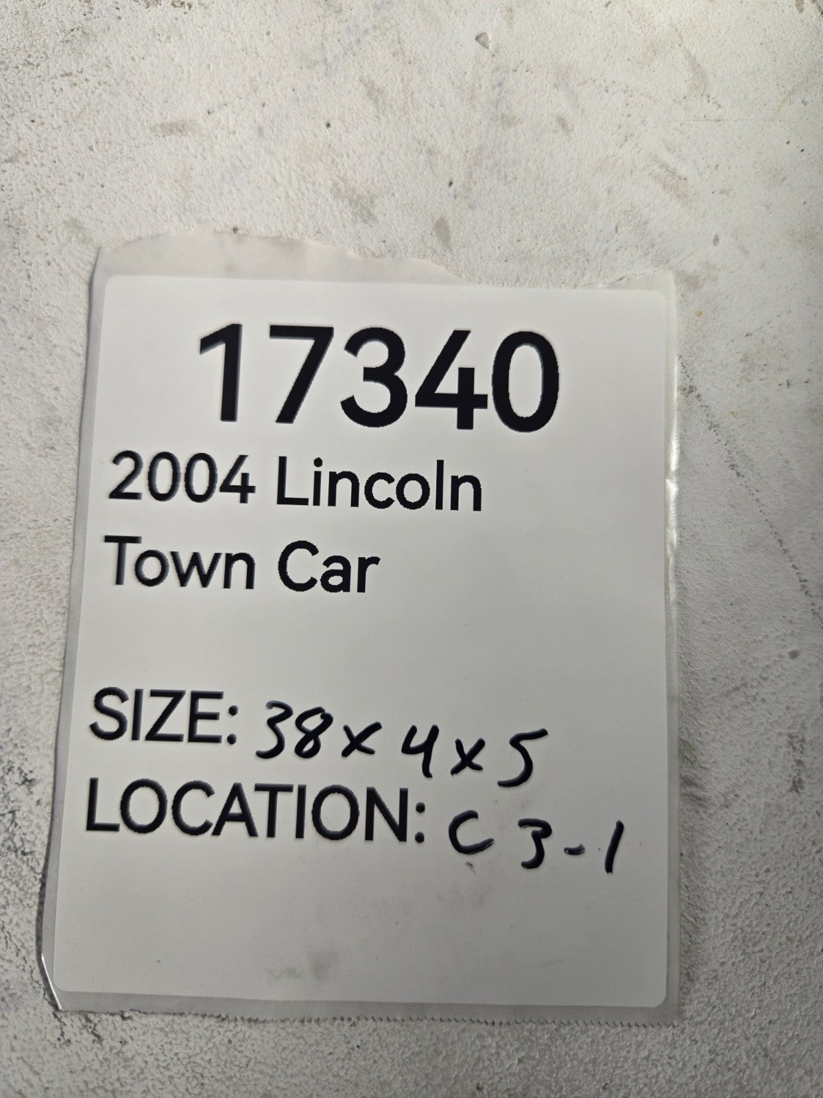 2003 2011 Lincoln Town Car Radiator Core Support Lower Tie Bar OEM 6W1Z8125A