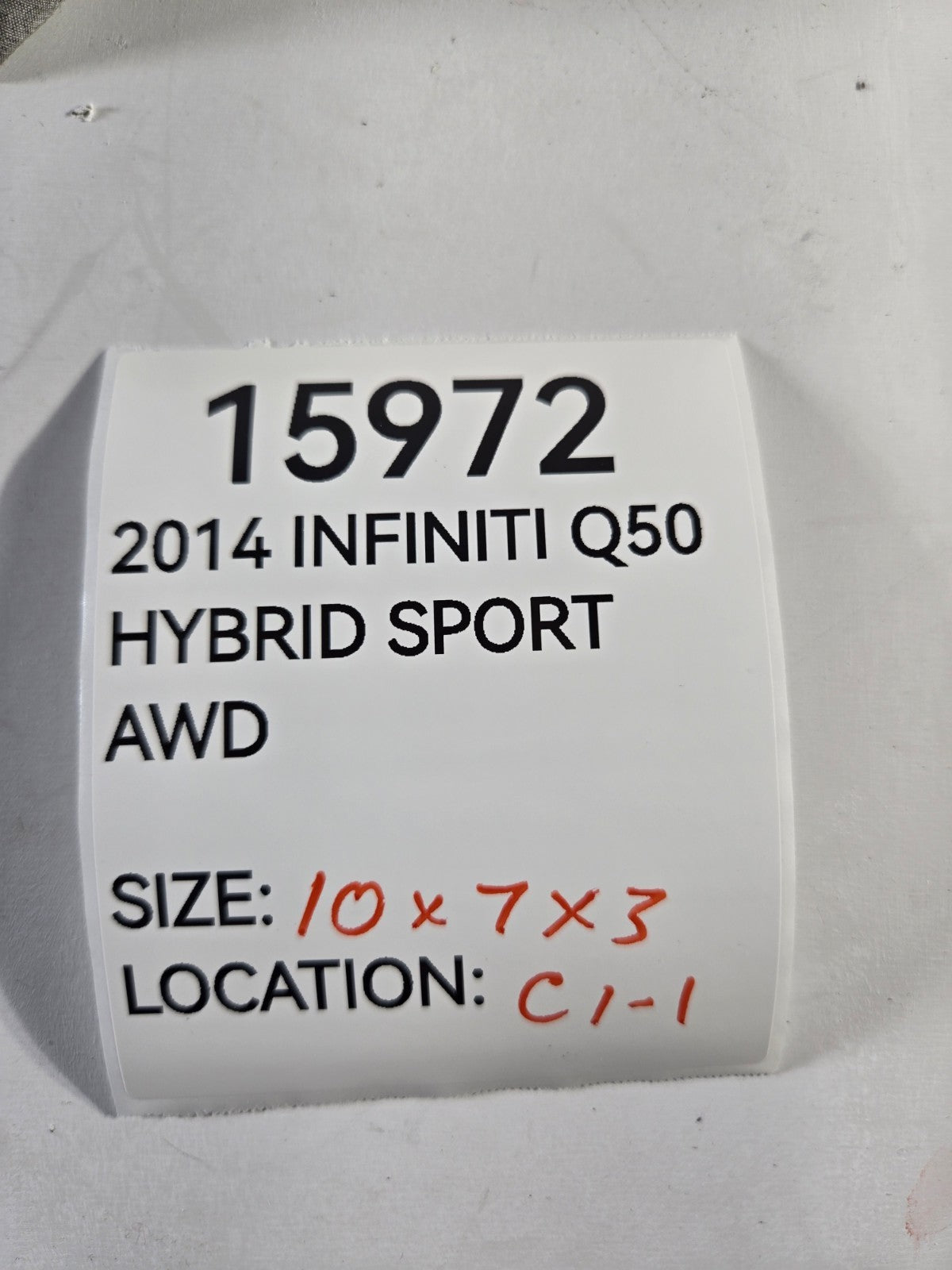 2014 Infiniti Q Q50 Hybrid Owners Manual Quick Guide Bag OEM JN1AV7AR7EM701830