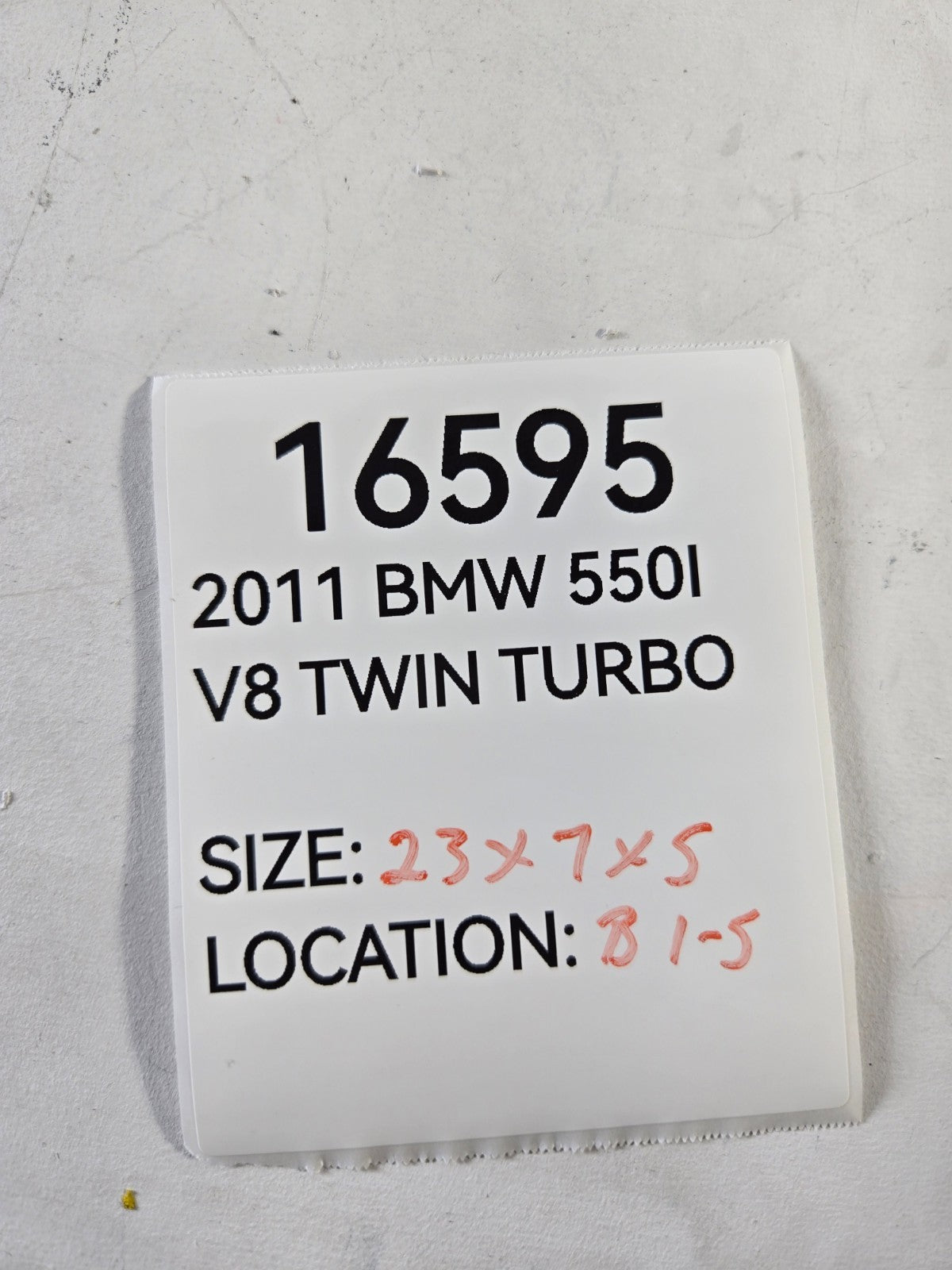 2010 2017 BMW 5 Series 550i 4.4L Water Auxiliary Coolant Pump Hose Line Pipe OEM
