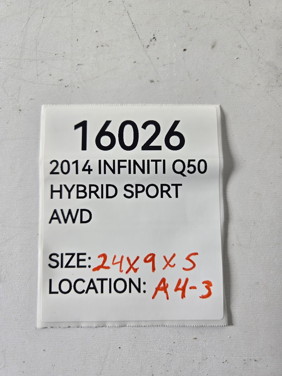 2014 2019 Infiniti Q Q50 Front Windshield Wiper Motor Transmission Linkage OEM