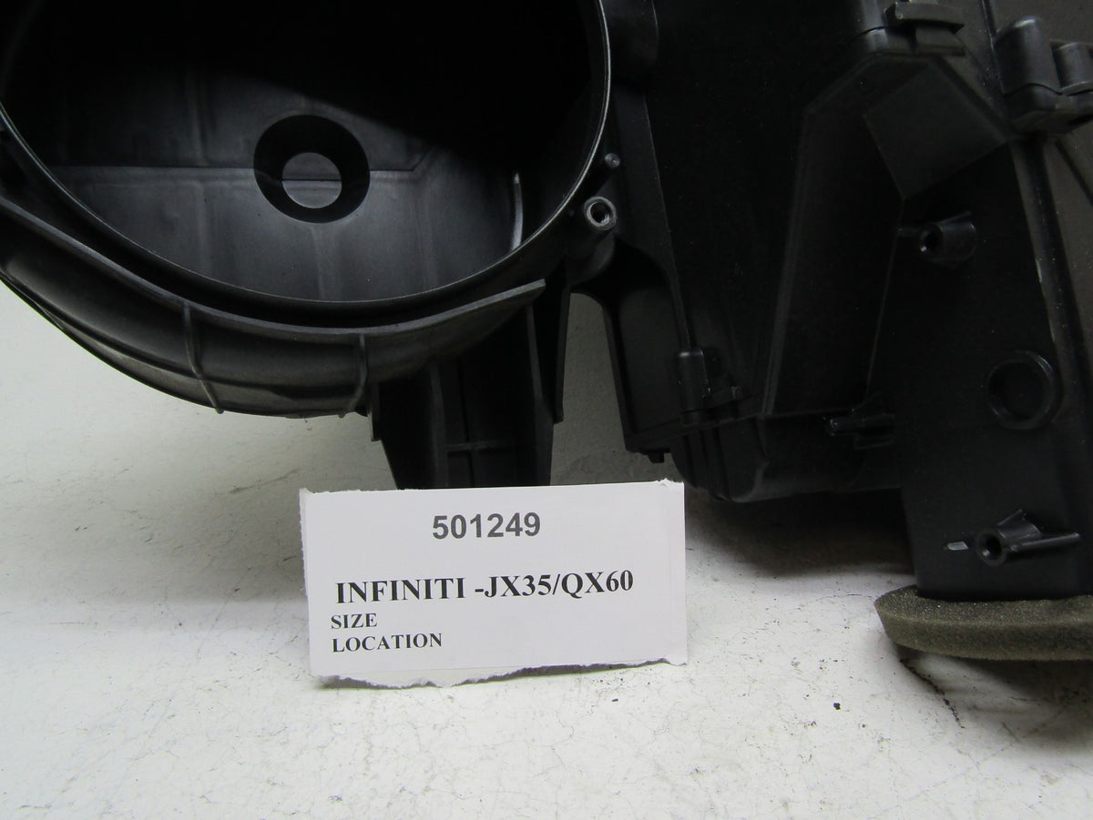 2015 Infiniti Qx60 rear back ac heater evaporator blower motor housing box OEM