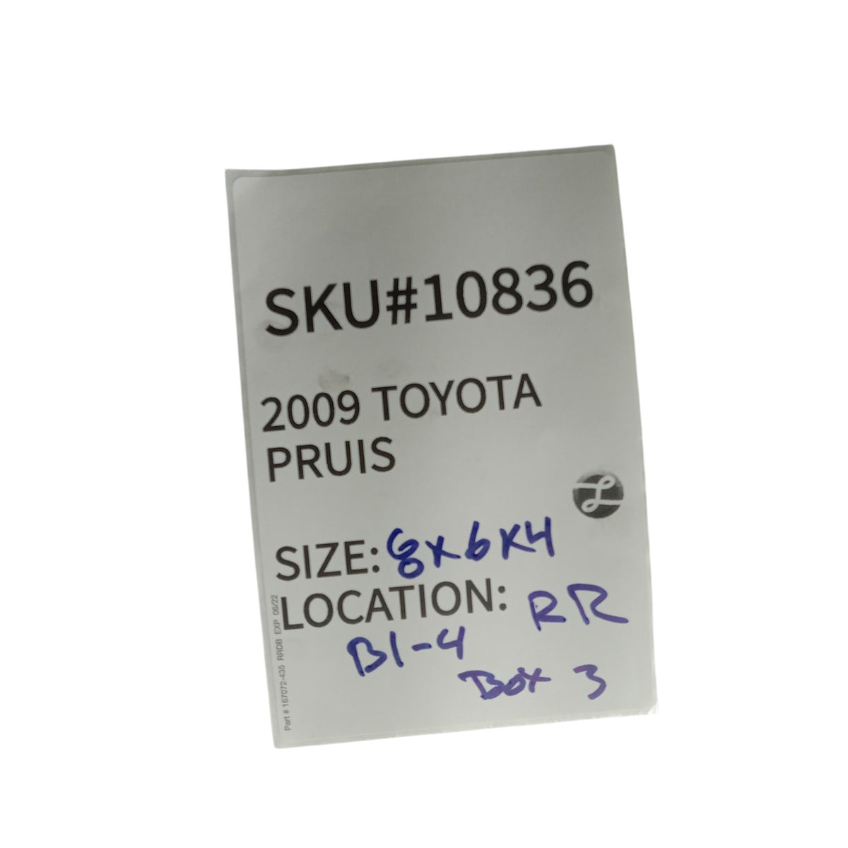 2004-2009 Toyota Prius Right Rear Upper Lower Door Hinge Hinges Checker OEM 0836