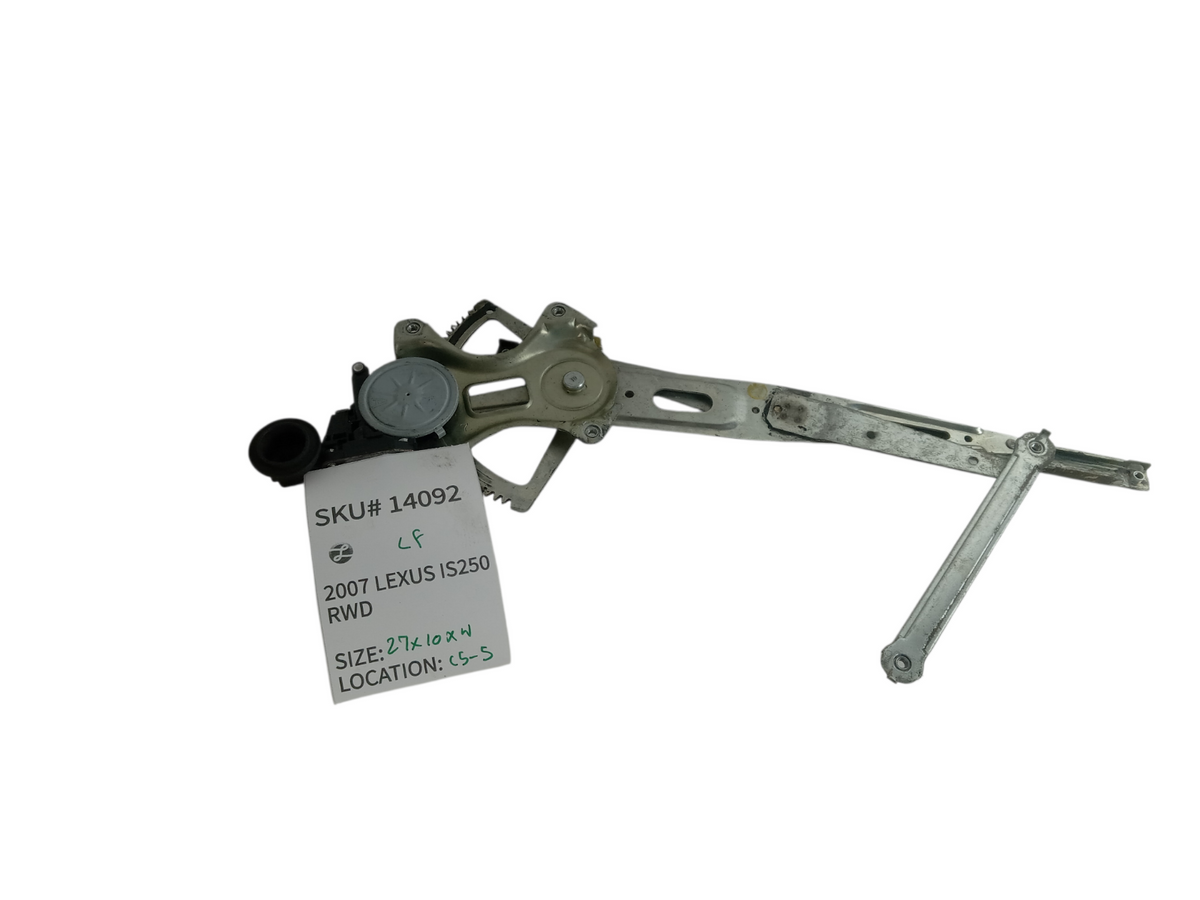 2007-2008 Lexus IS250 Left Front Door Window Regulator Motor Driver OEM 14092