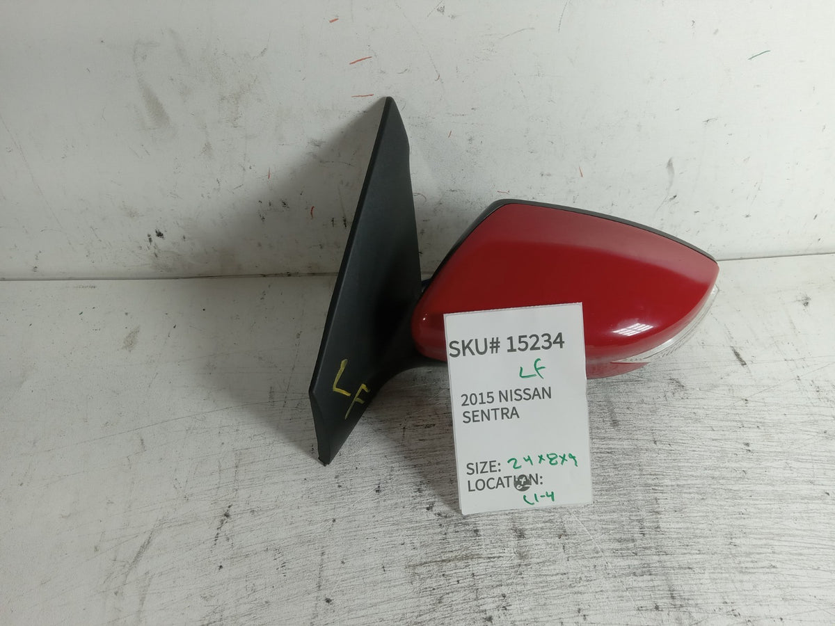 2013-2015 Nissan Sentra Left Front Door Side Rear View Mirror Heated OEM 15234