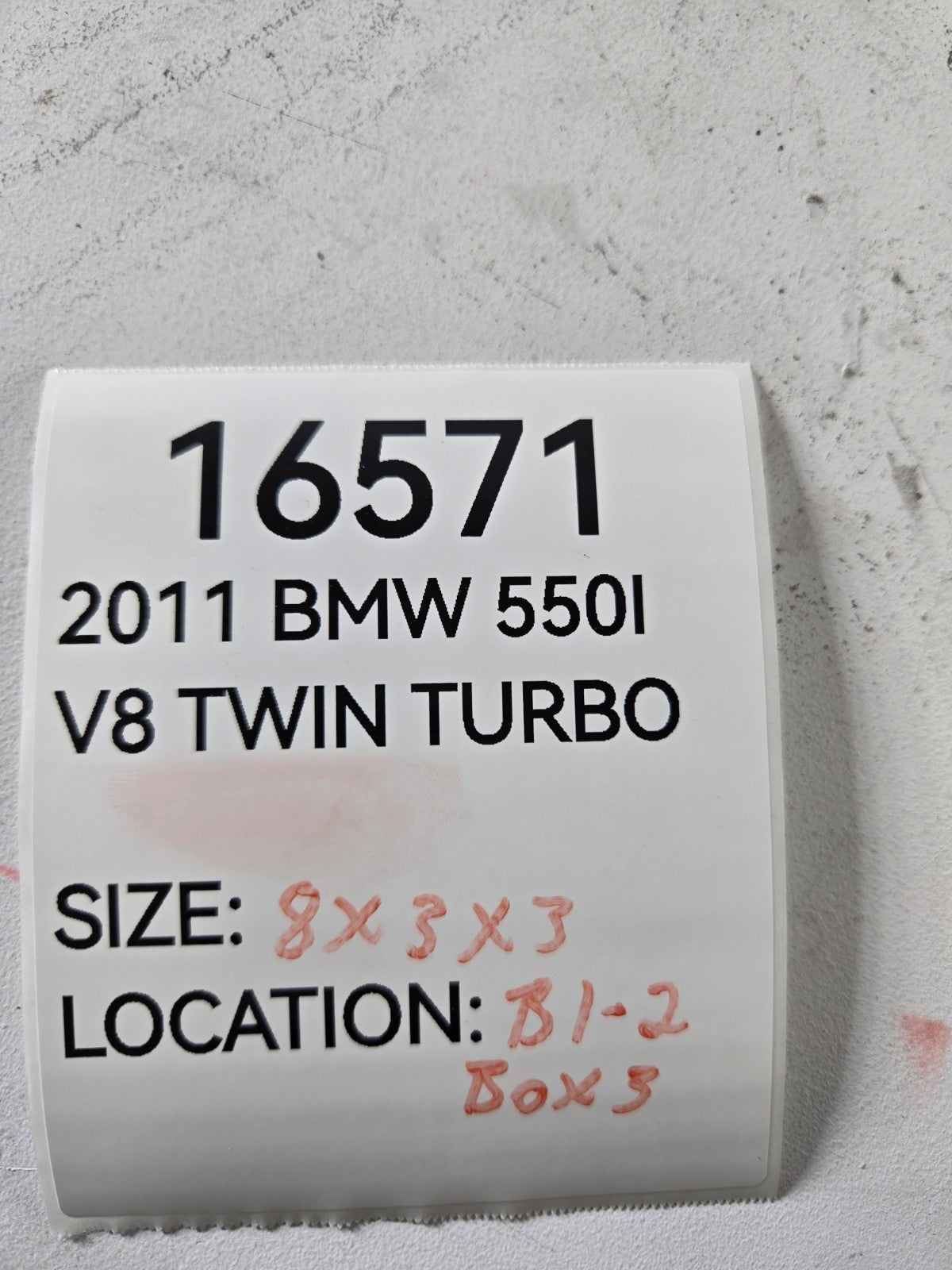 2010 2016 BMW 528i 535d 550i Left Driver Rear Seat Belt Buckle Lower OEM
