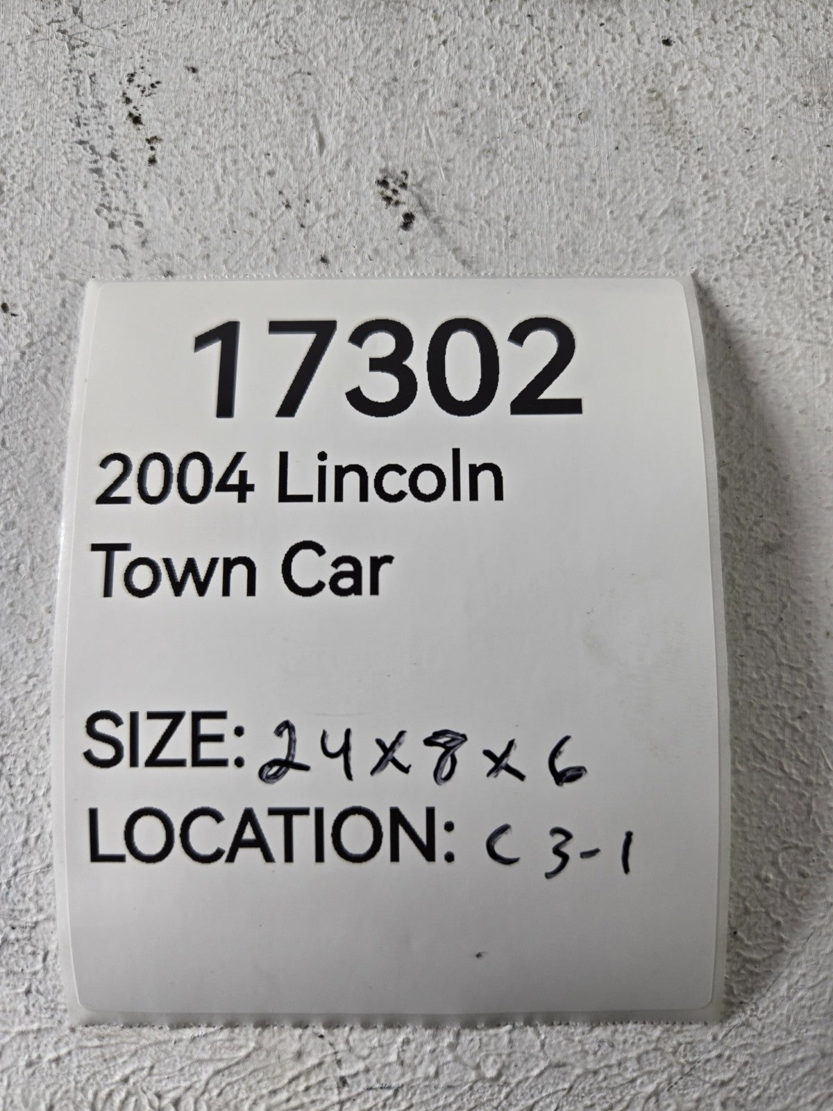 2003 2004 2005 Lincoln Town Car Radiator Grille Cover Panel OEM 3W138C299AF