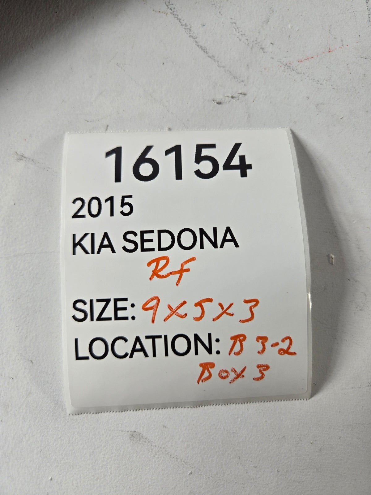 2015 2021 Kia Sedona Right Passenger Front Door Mirror Corner Inner Trim Cover