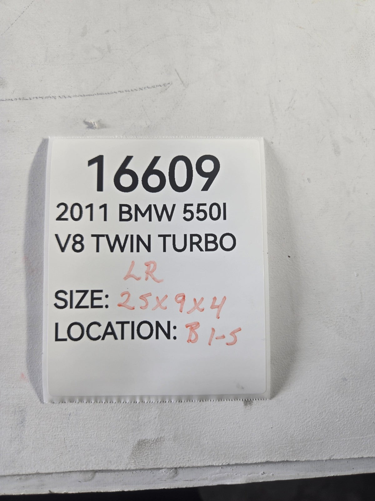 2010 2016 BMW 5 Series 550i Left Driver Rear Door Window Regulator Motor OEM