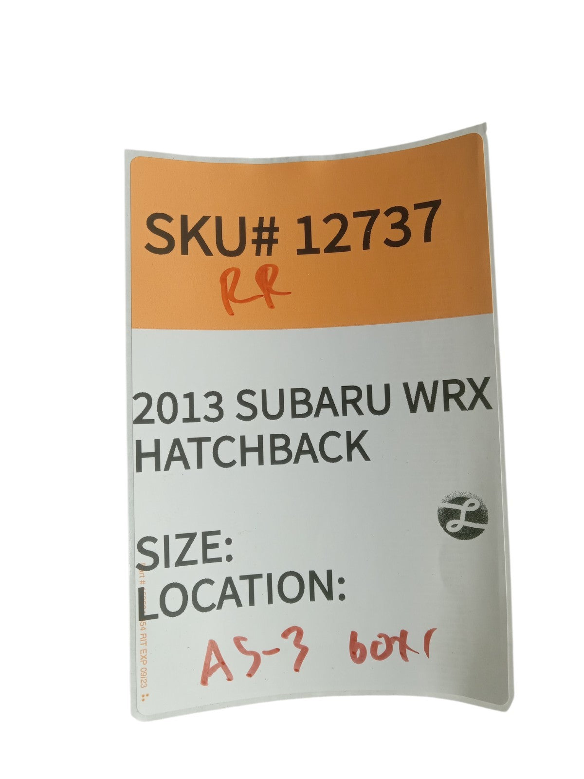 2011-2014 Subaru Impreza Left Rear Corner Trim Piece Door OEM 12737