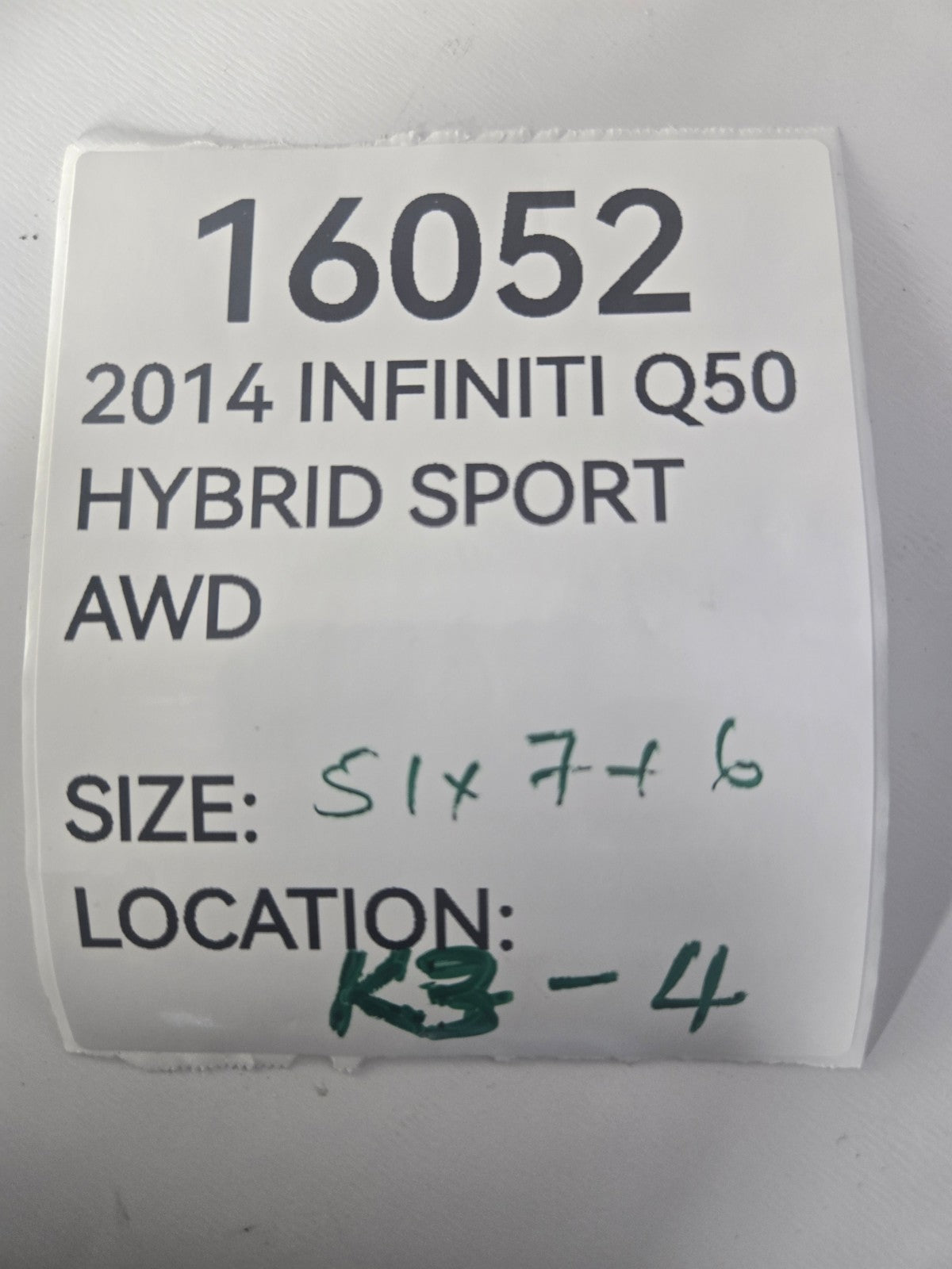 2014 2018 Infiniti Q50 Hybrid AWD Rear Drive Axle Shaft Propeller OEM 373004GA0B