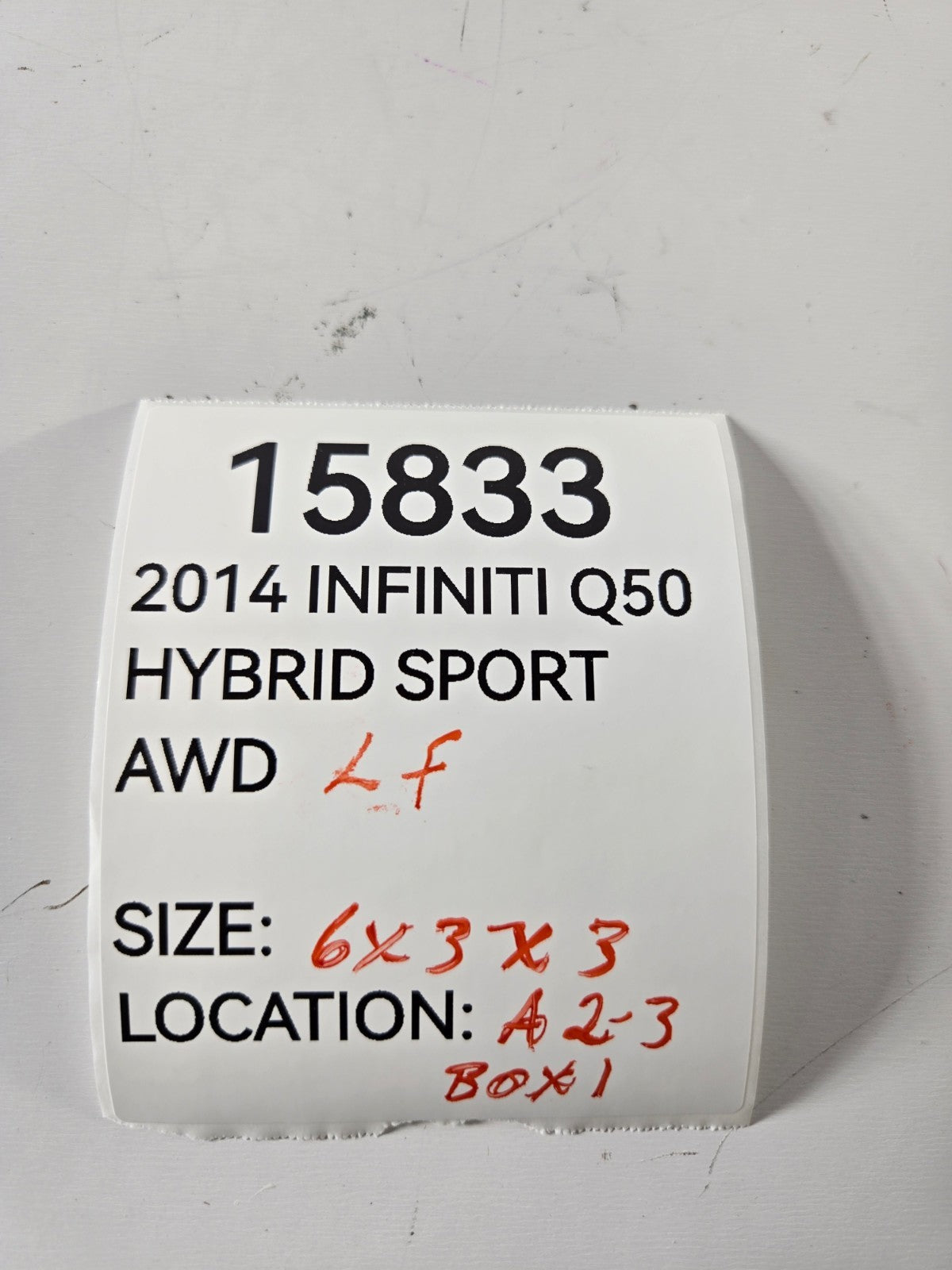 2014 2016 Infiniti Q50 Anti Theft Locking Gateway Entry Control Module Unit OEM