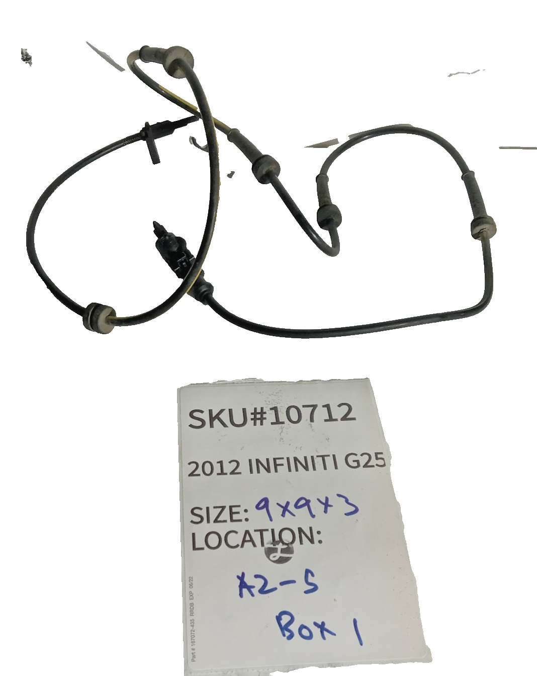 2011 2012 Infiniti G25 Right Front ABS Speed Sensor Right Brake Wheel OEM 10712