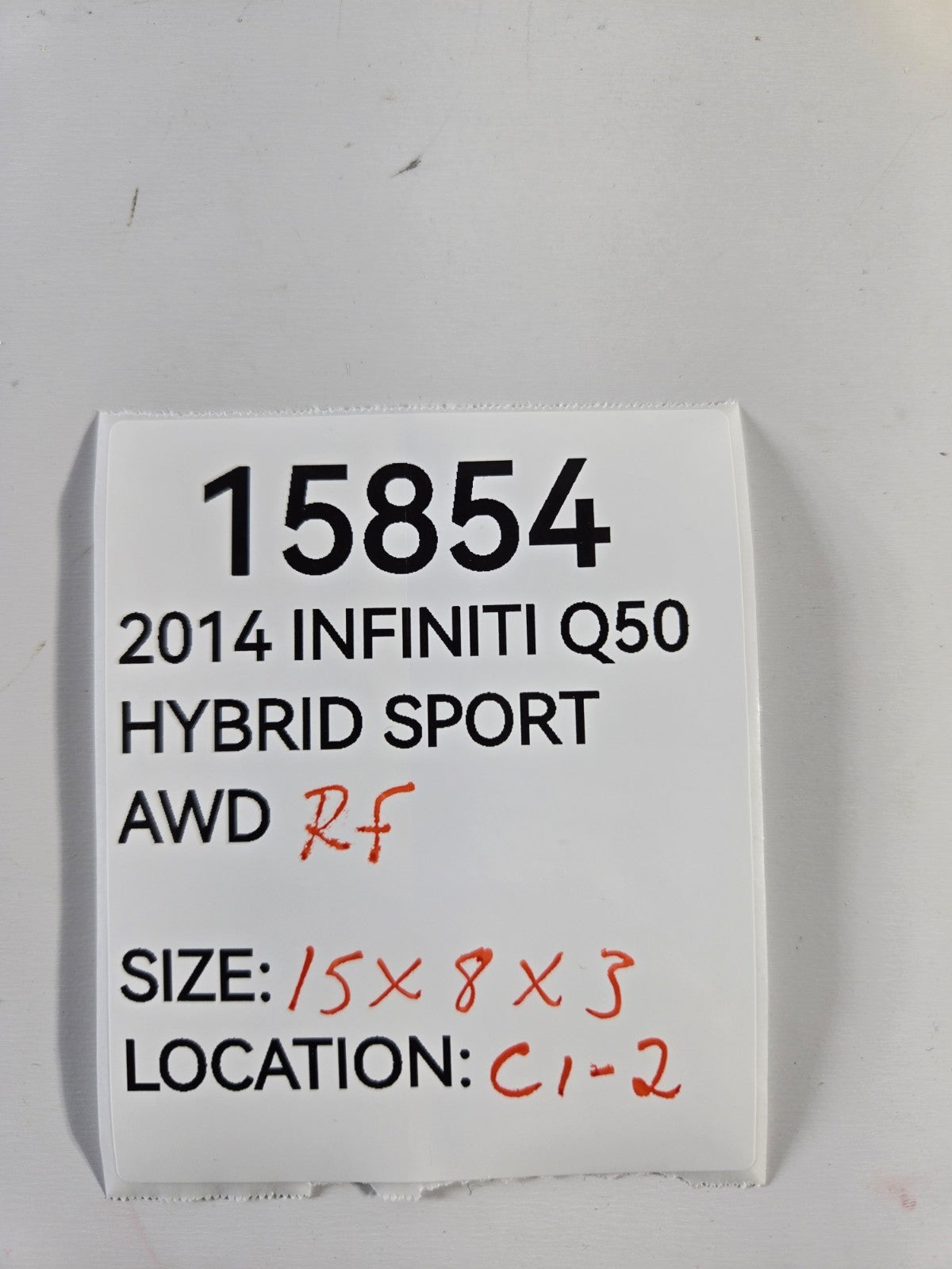 2014 2024 Infiniti Q50 Right Passenger Side Sun Visor Sunvisor OEM 964004HB0A