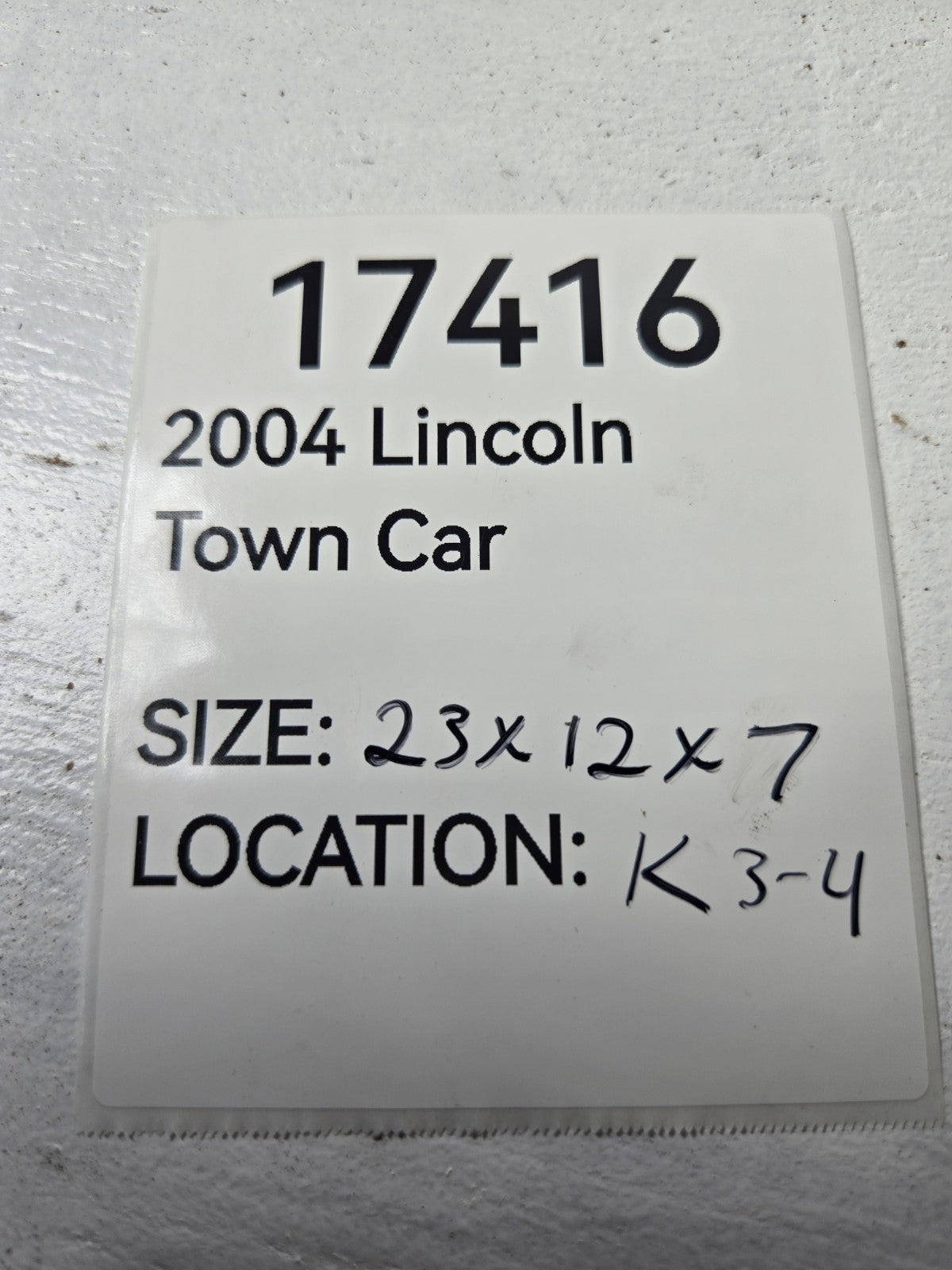 2004 Lincoln Town Car Engine Wire Wiring Harness OEM 3W7112B637N5P4G