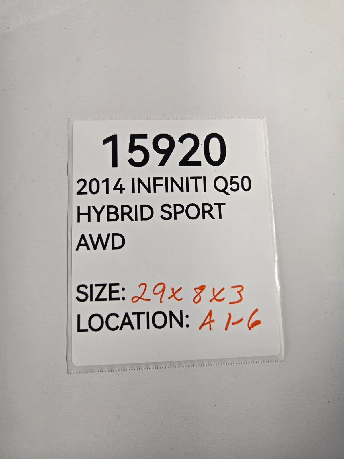 2014 2022 Infiniti Q Q50 Q60 AC Air Conditioner Suction Pipe Tube OEM 924504GB0B