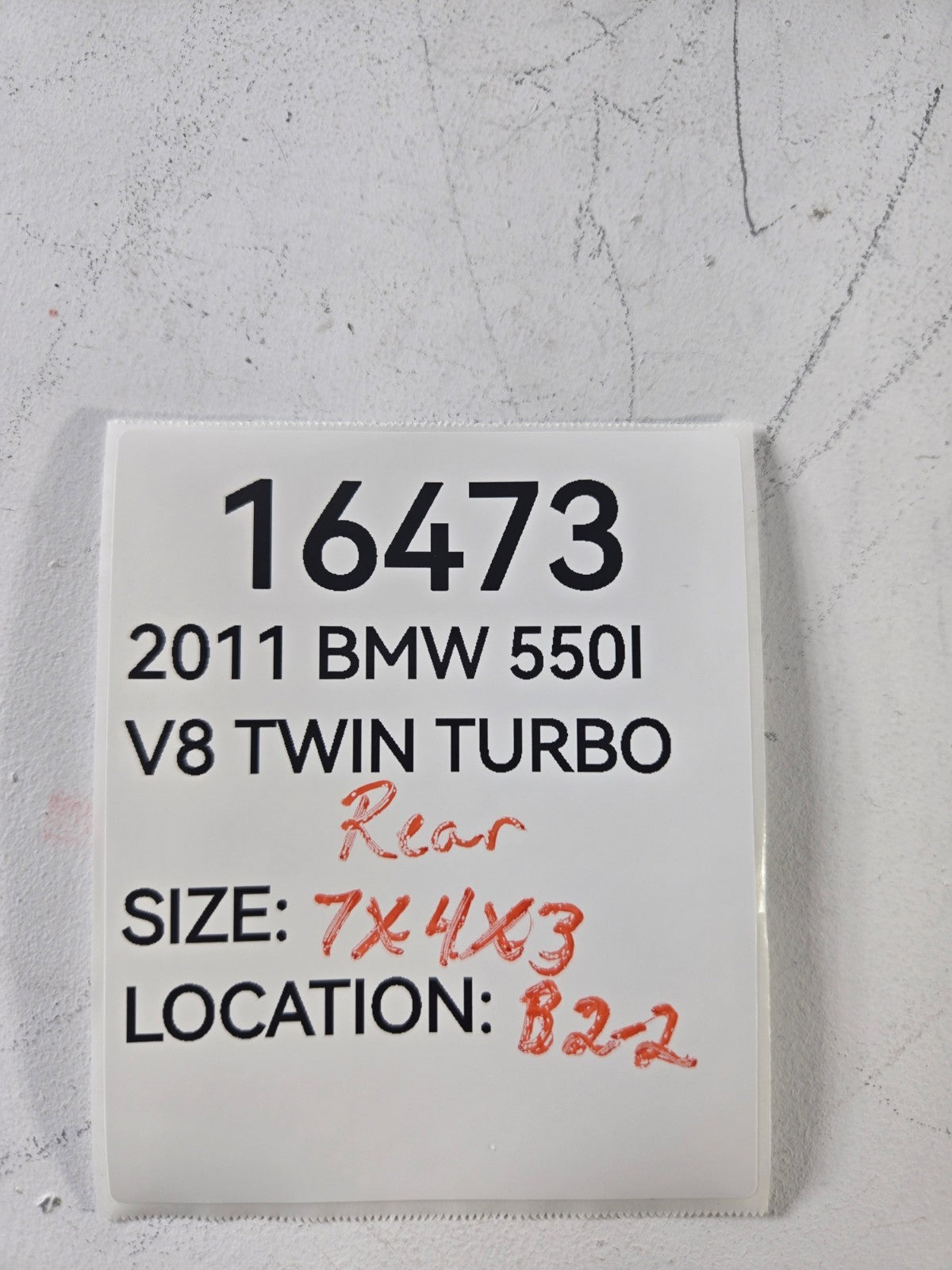 2010 2023 BMW 528i 540i 550i Sunroof Moonroof Sun Moon Roof Shade Motor Rear OEM