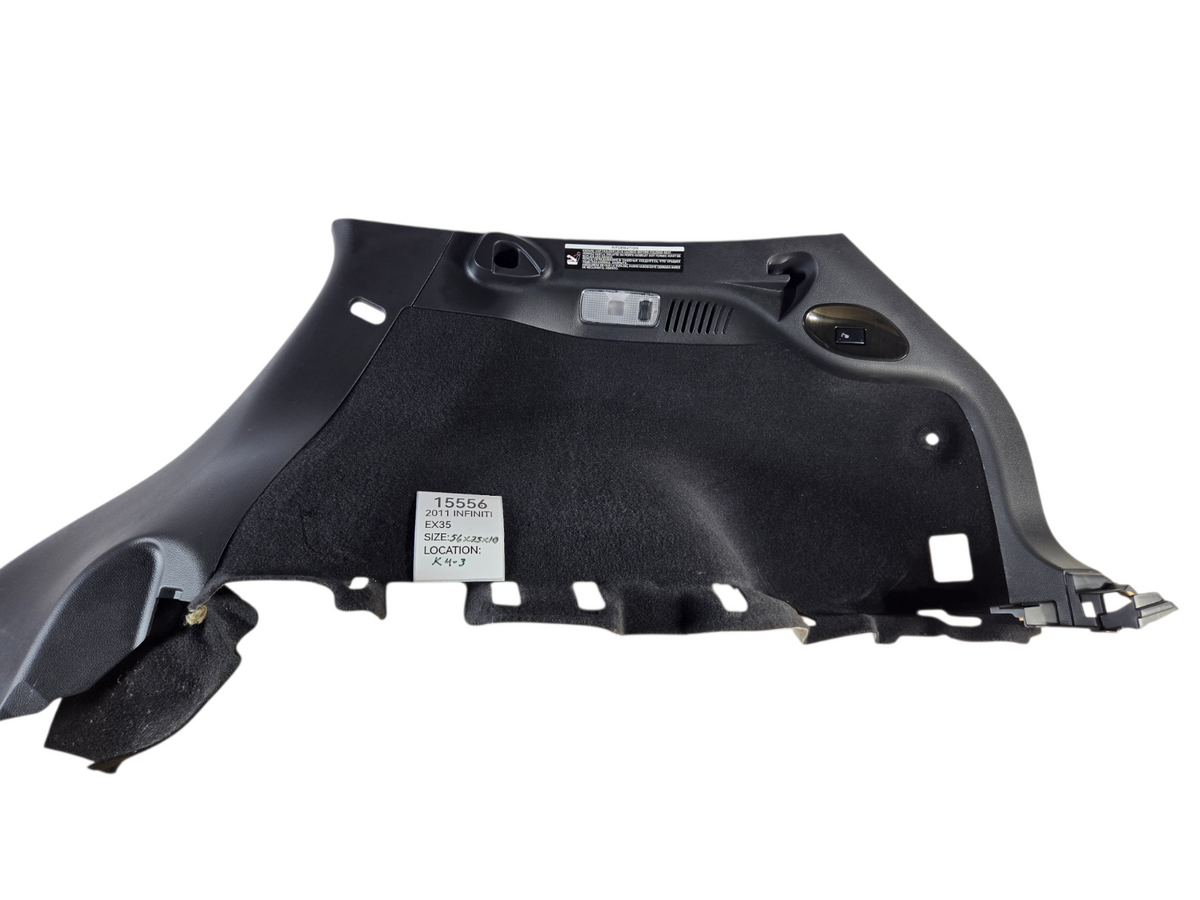 2008-2012 Infiniti EX35 Right Rear Quarter Trim Lower Panel 849501BG0B OEM 15556