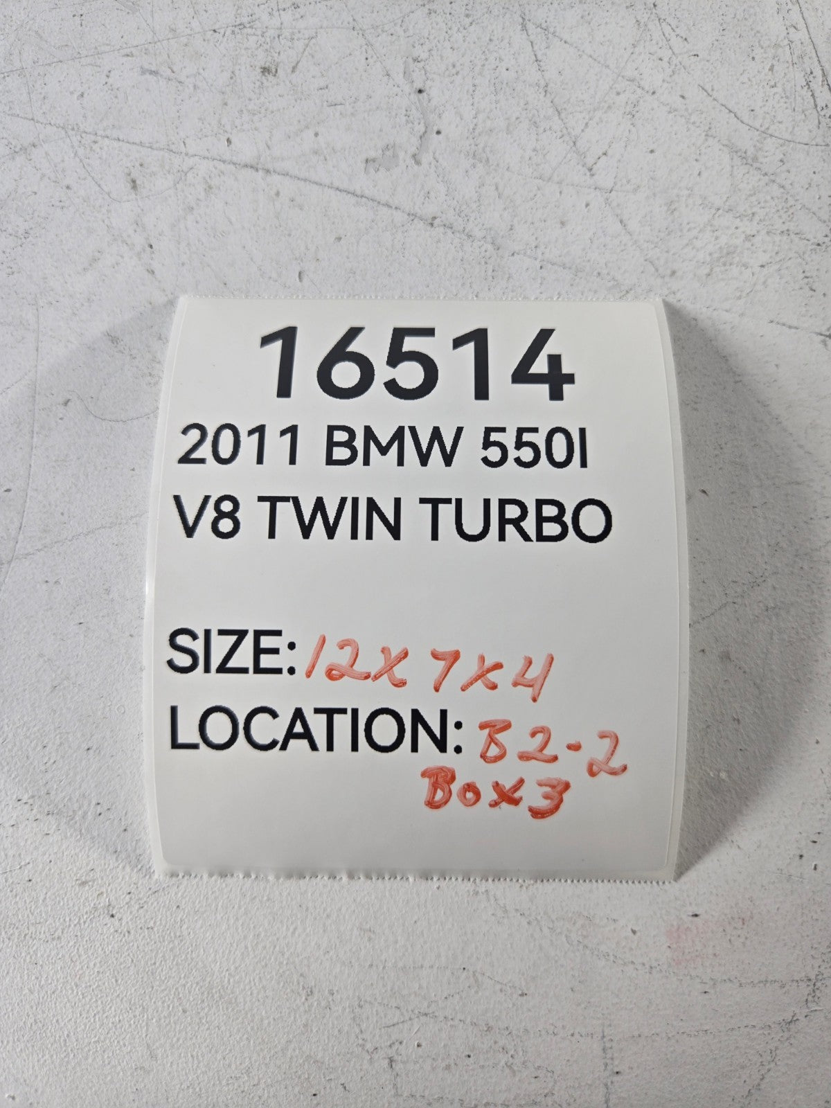 2010 2017 BMW 550i GT xDrive 4.4L Air Intake Duct Pipe Tube Right OE 13717577451