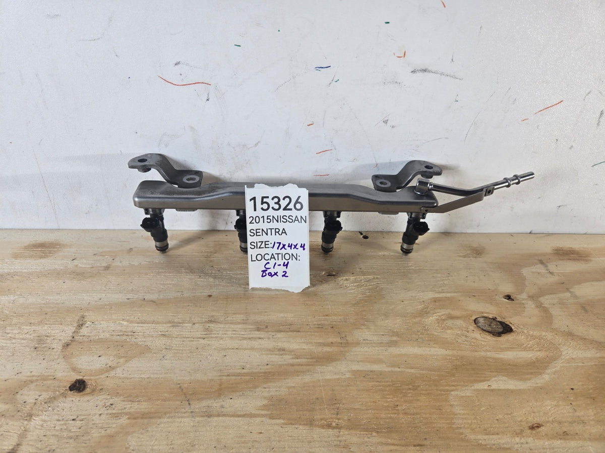 2013-2019 Nissan Sentra 1.8L Fuel Rail With Fuel Injectors 17520-3RC2A OEM 15326