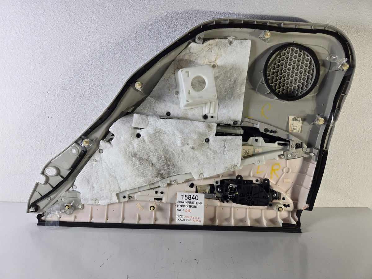 2014 2017 Infiniti Q50 Left Driver Side Rear Door Trim Panel Cover Inner OEM
