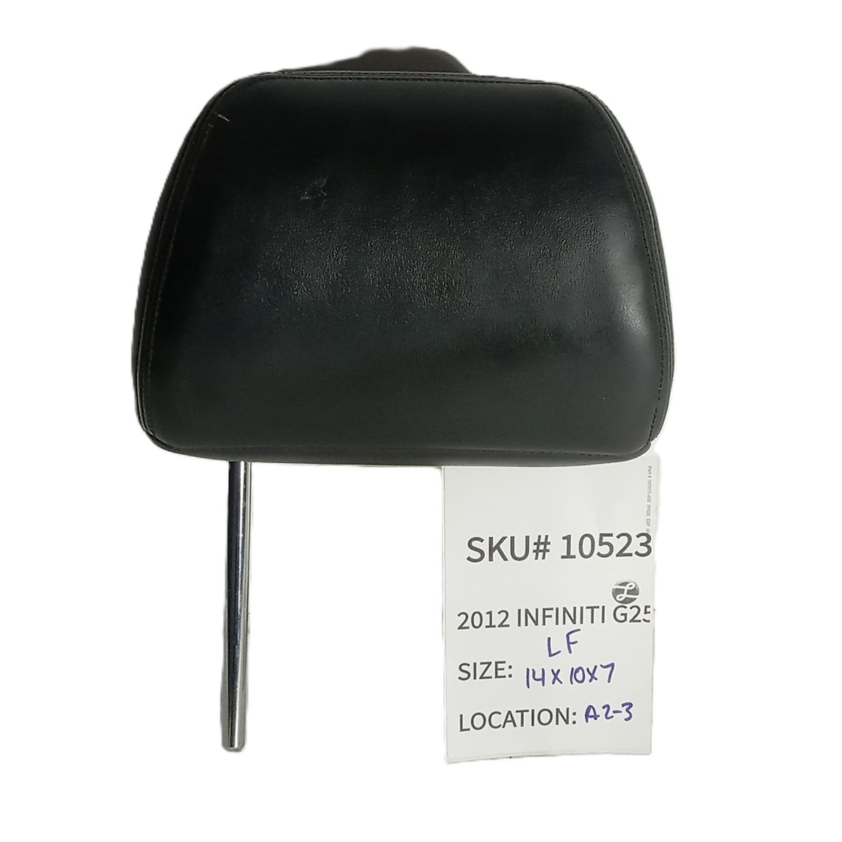 2011-2012 Infiniti G25 Left Front Seat Headrest Head Rest Black OEM 10523