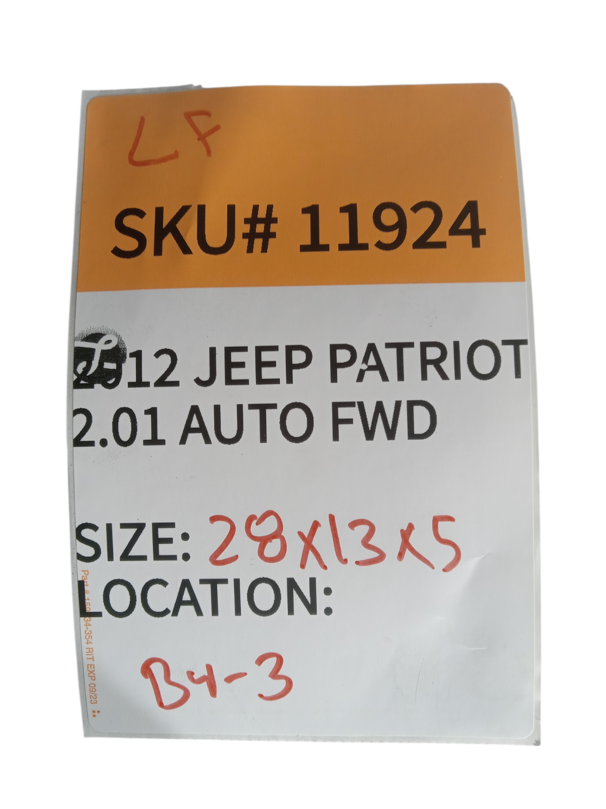 2012-2015 Jeep Patriot Left Front Window Regulator Classic Style OEM 11924