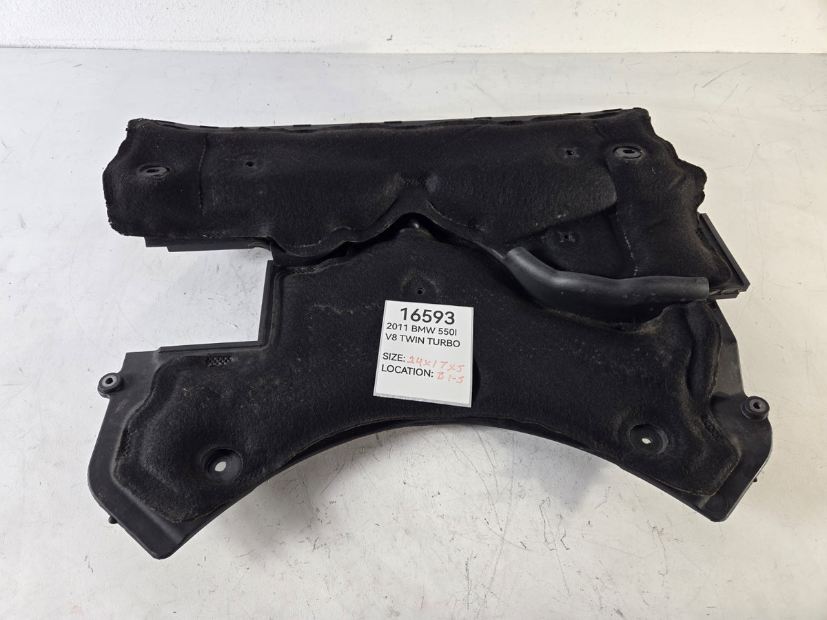 2010 2016 BMW 528i 550i Right Passenger Bulkhead Upper Insulator Shield Panel OE