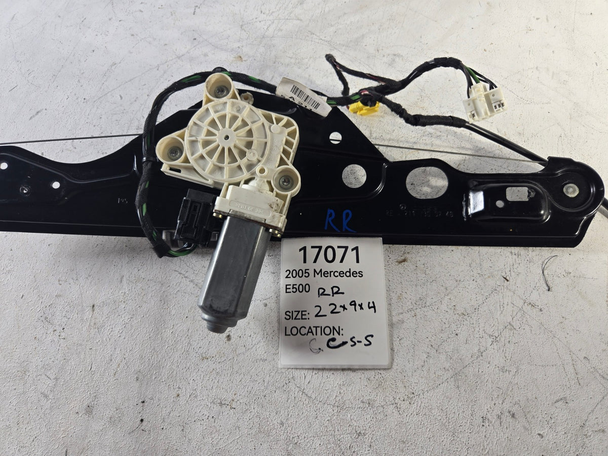 2003 2009 Mercedes Benz E500 Right Rear Door Window Regulator Motor Wire Harness