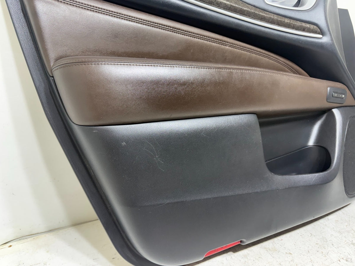2015 Infiniti QX60 left driver front door interior trim panel master switch JAVA