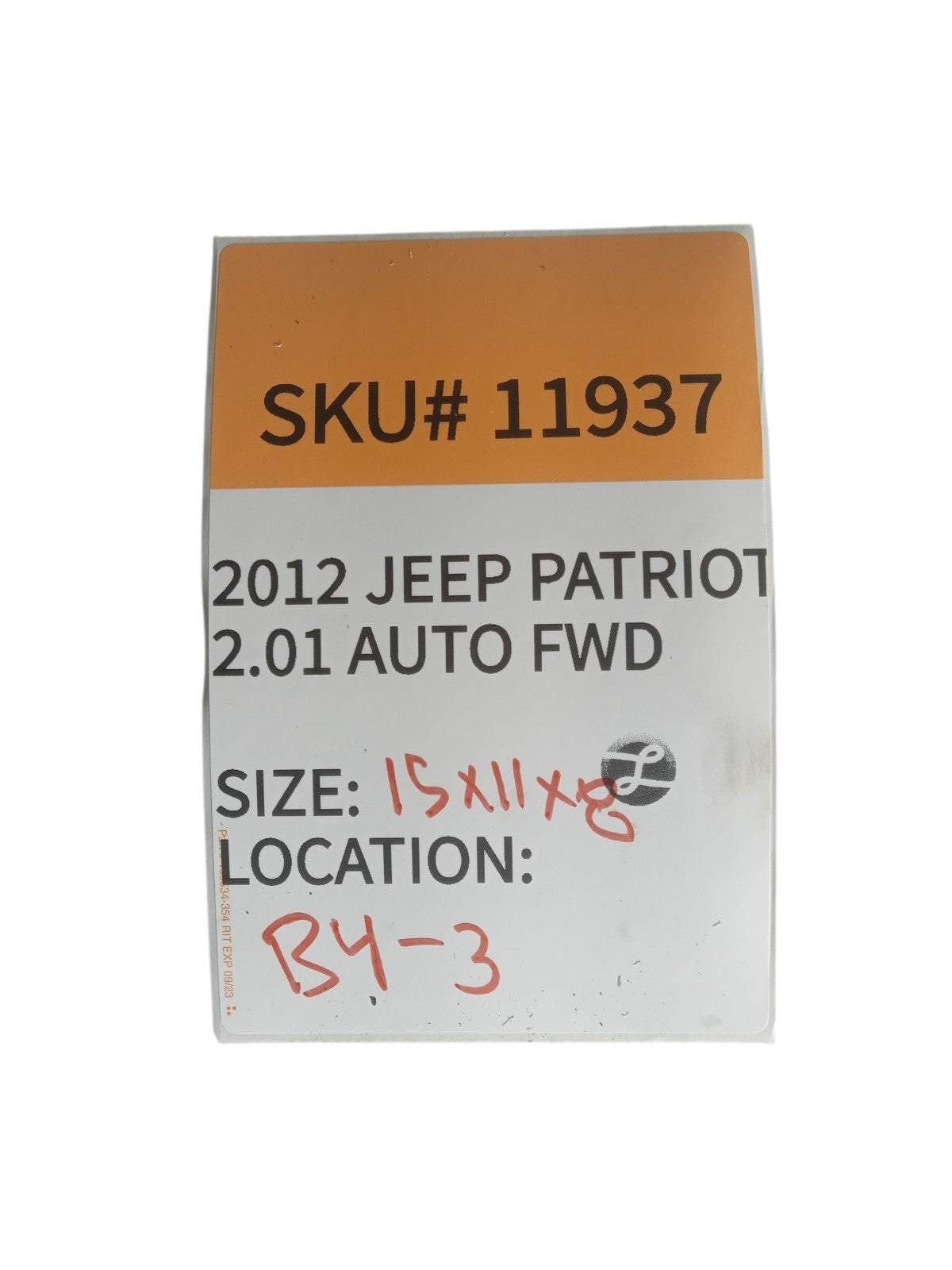2012-2015 Jeep Patriot or OEM 11937