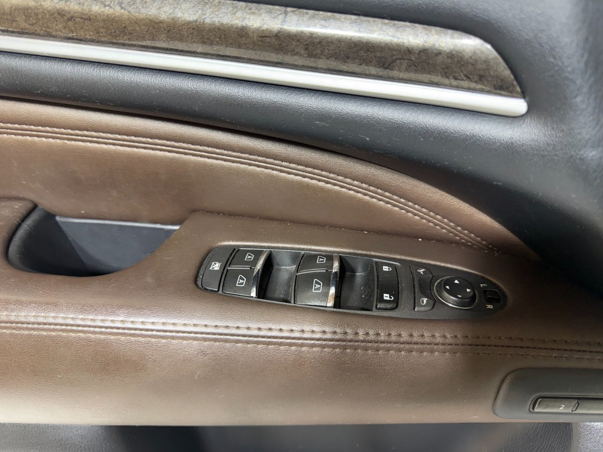 2015 Infiniti QX60 left driver front door interior trim panel master switch JAVA