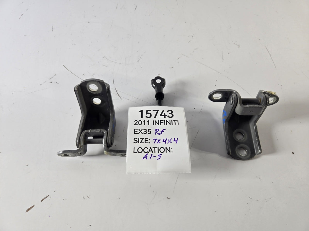 2008 2017 Infiniti EX35 QX50 Right Passenger Front Door Check Hinge Hinges OEM