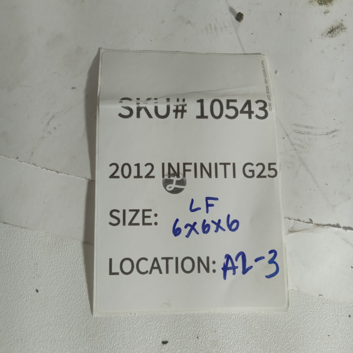 2011-2012 Infiniti G25 Left Front Dashboard Instrument Trim Panel OEM 10543